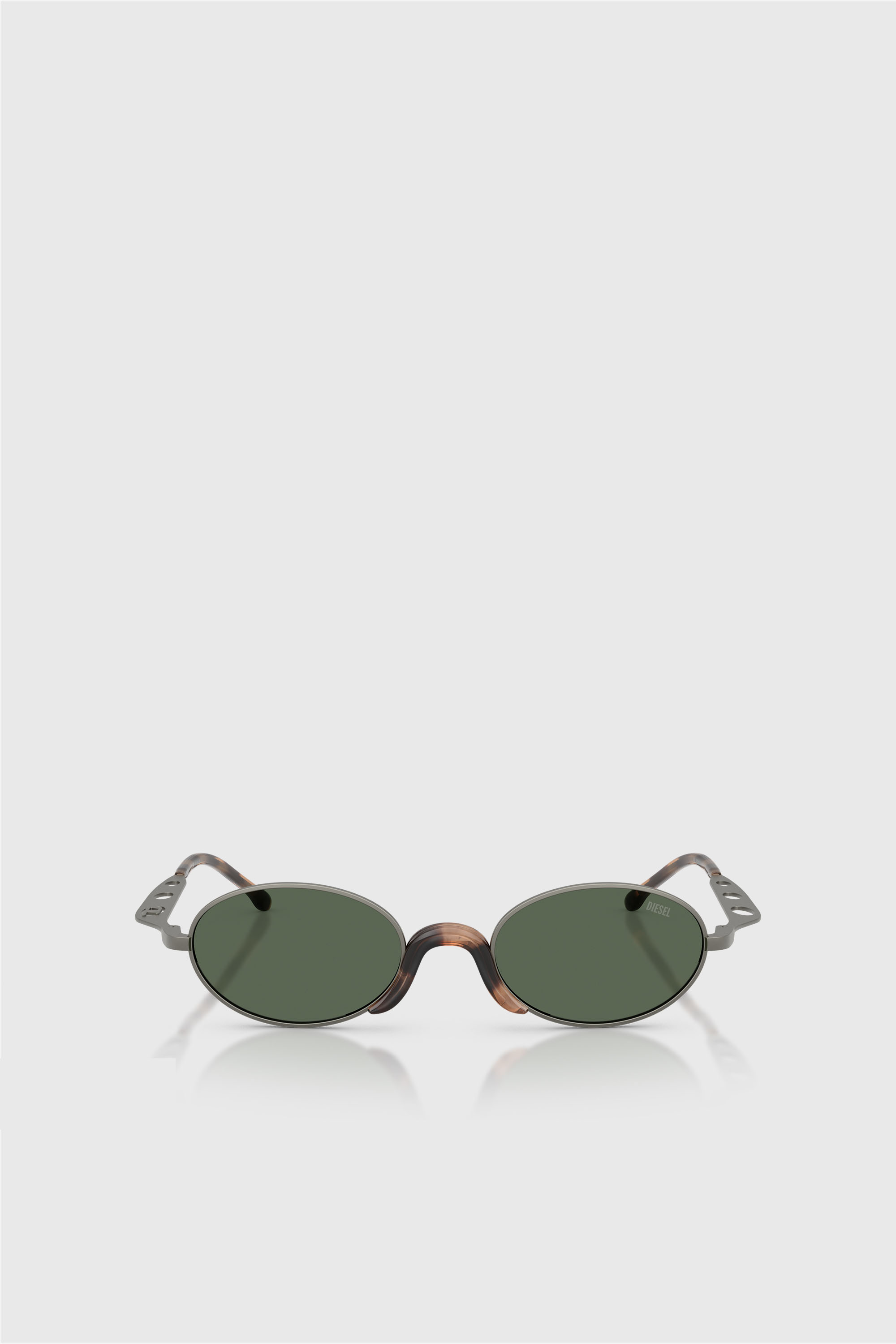 Diesel - 0DL1023T, Unisex's Pilot Sunglasses in Black/Green - 1