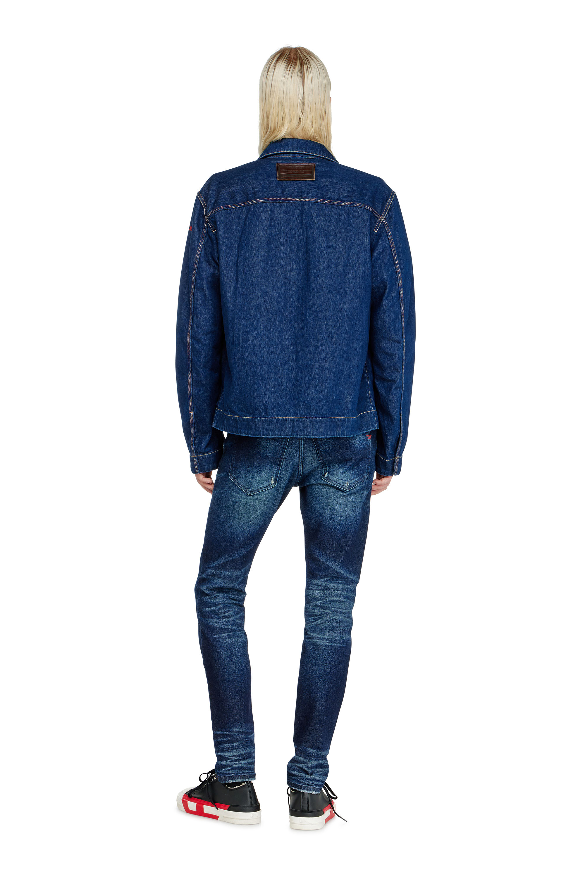 Diesel - Slim Jeans 2019 D-Strukt 0KBBU Homme, Bleu Fonc&eacute; - Image 3