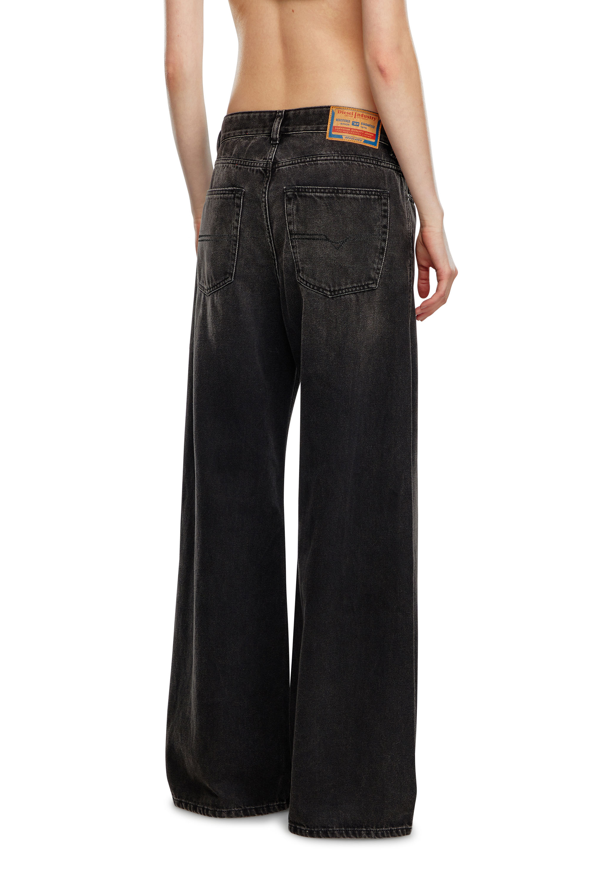 Relaxed Jeans 1996 D-Sire 09J96, Noir/Gris foncé Diesel - Relaxed Jeans 1996 D-Sire 09J96 Femme, Noir/Gris foncé - Image 4