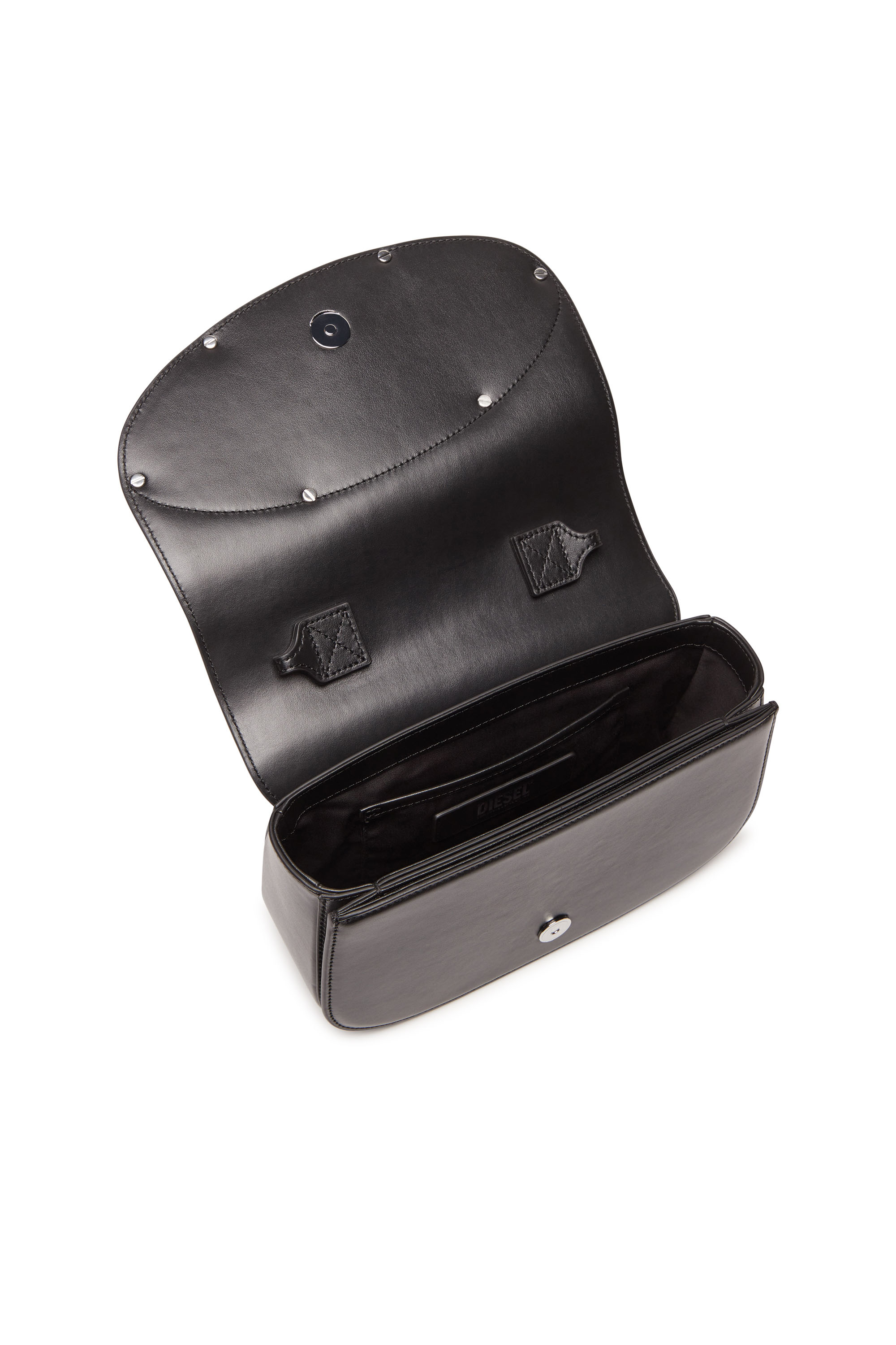 Diesel - 1DR M, 1DR M-Sac iconique à bandoulière Medium en cuir Femme in Noir - 3