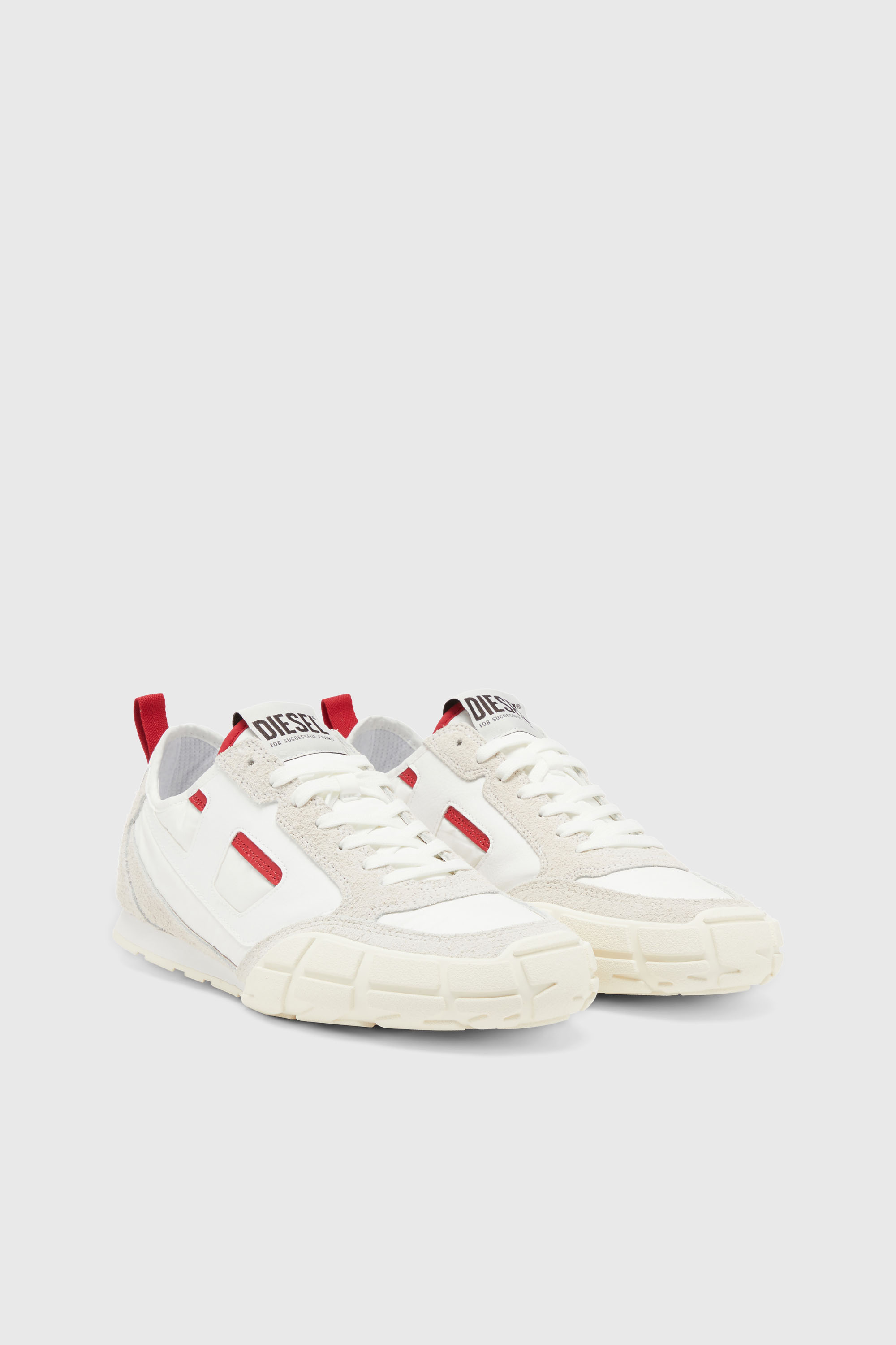 Diesel - S-PAGODHA LOW, S-Pagodha-Sneakers en cuir, su&egrave;de et tissu ind&eacute;chirable Homme in Polychrome - 2