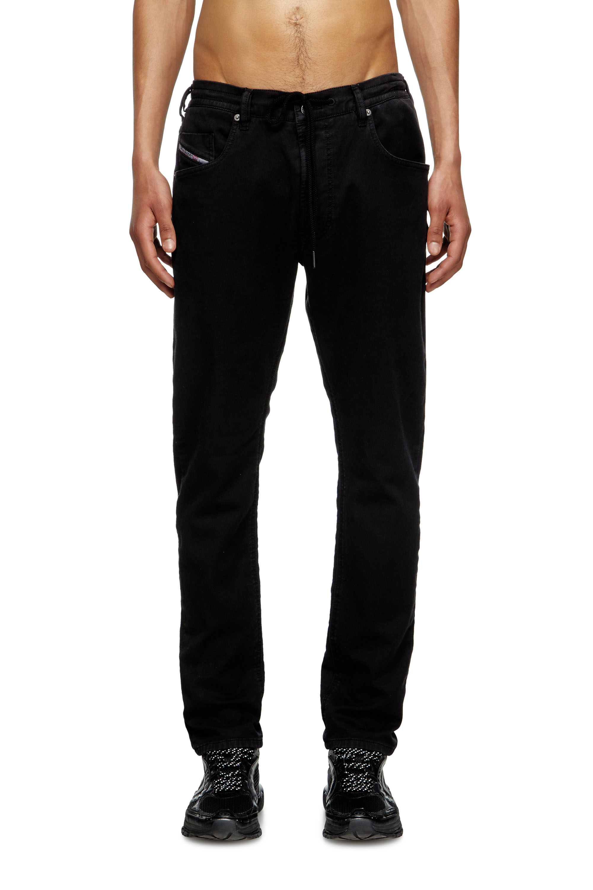 Diesel - Regular 2032 D-Krooley Joggjeans® 068NH Homme, Noir/Gris foncé - Image 3