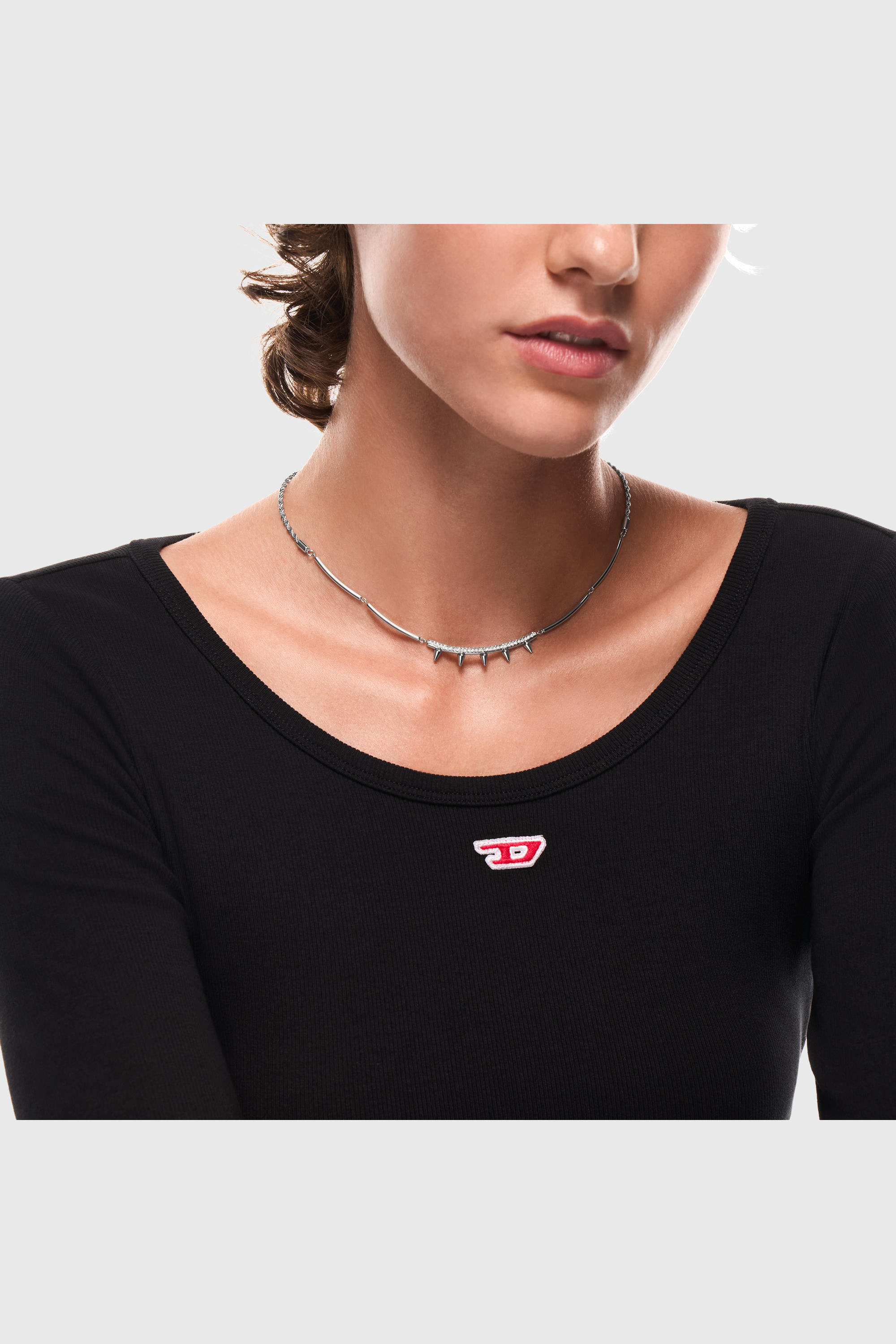 Diesel - DX1724040, Collier cha&icirc;ne en acier inoxydable Mixte in Gris argent&eacute; - 4