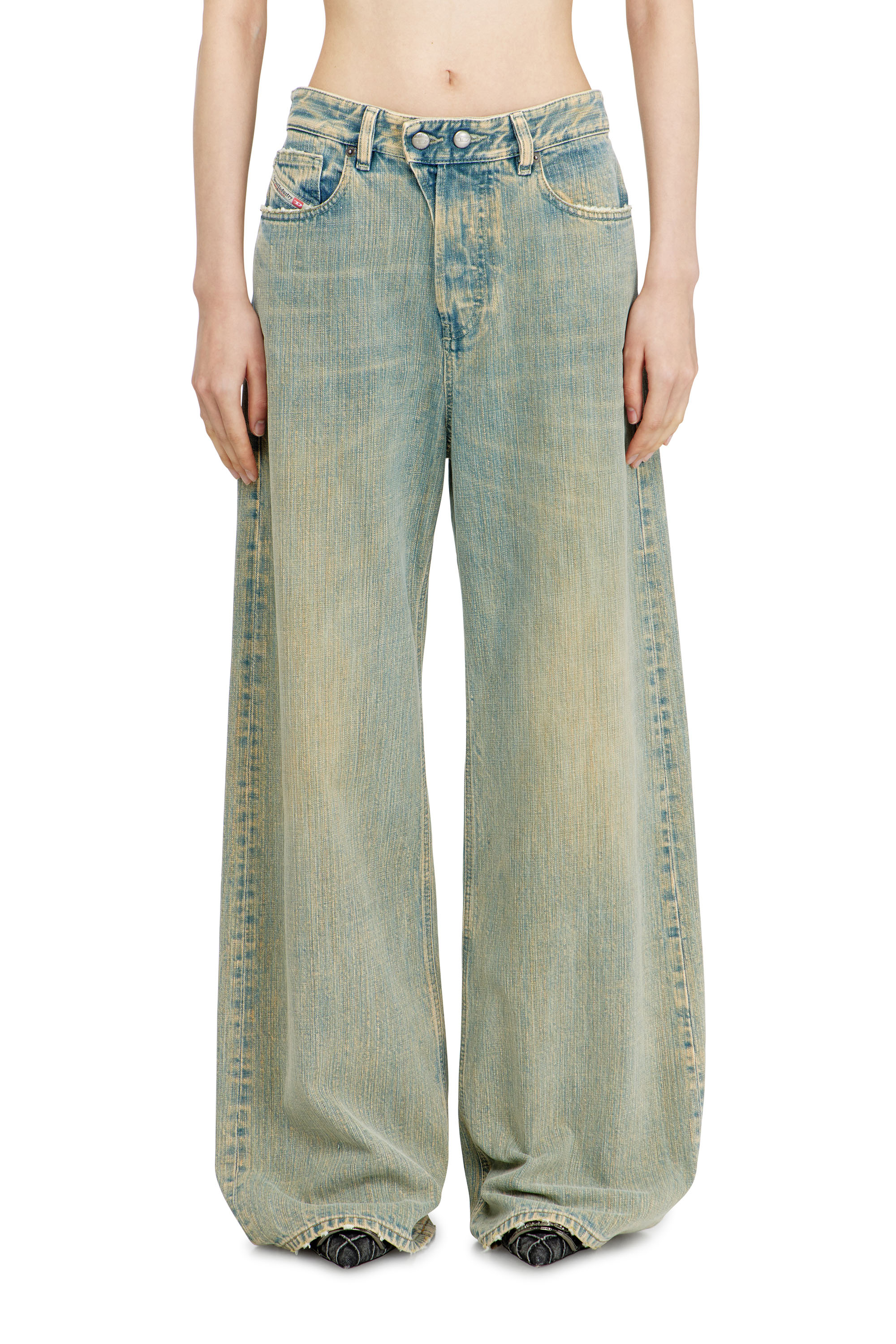 Diesel - Relaxed Jeans 1996 D-Sire 007CY Femme, Bleu moyen - Image 1