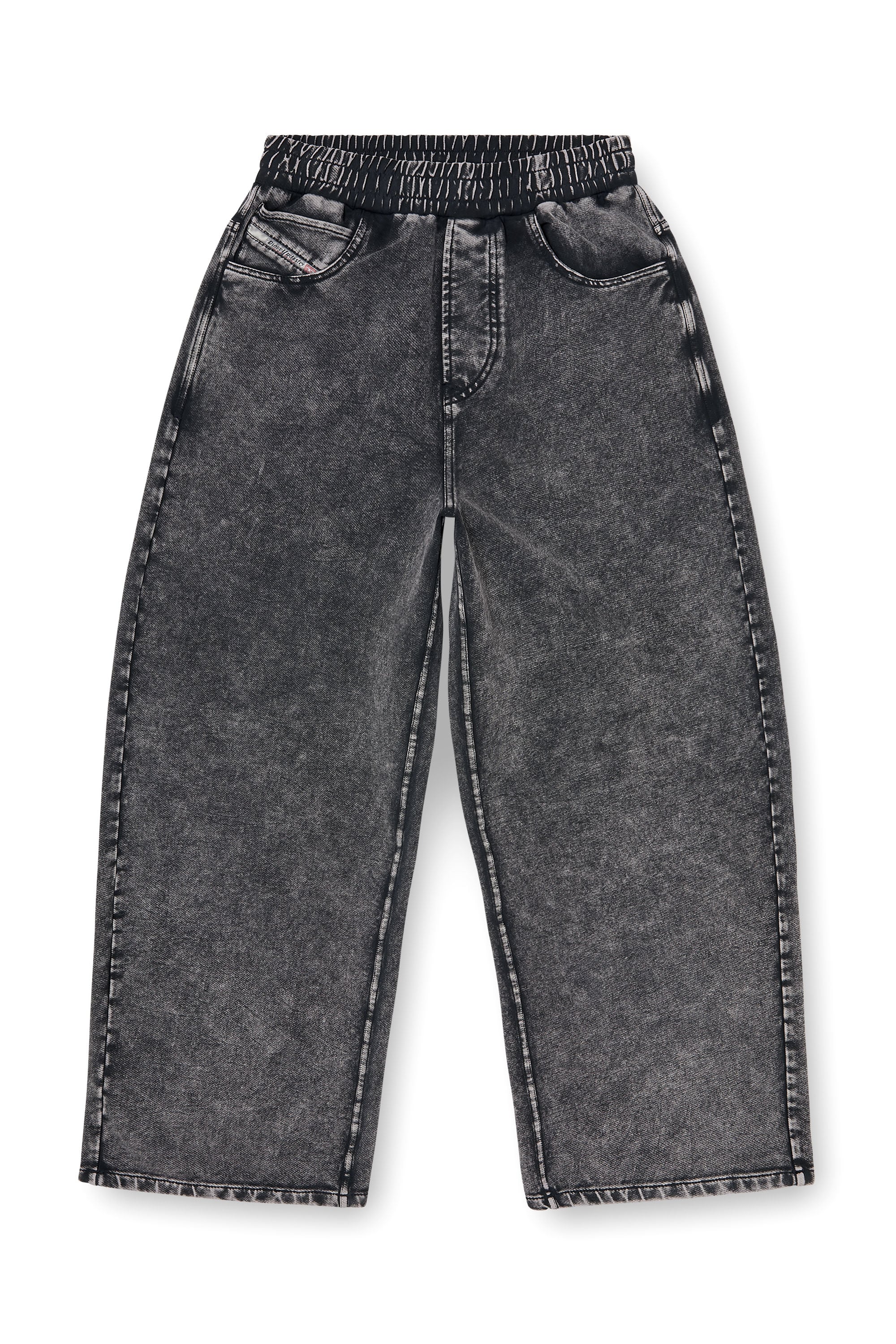 Diesel - P-STUKY, Pantalon de surv&ecirc;tement effet denim Femme in Gris - 4