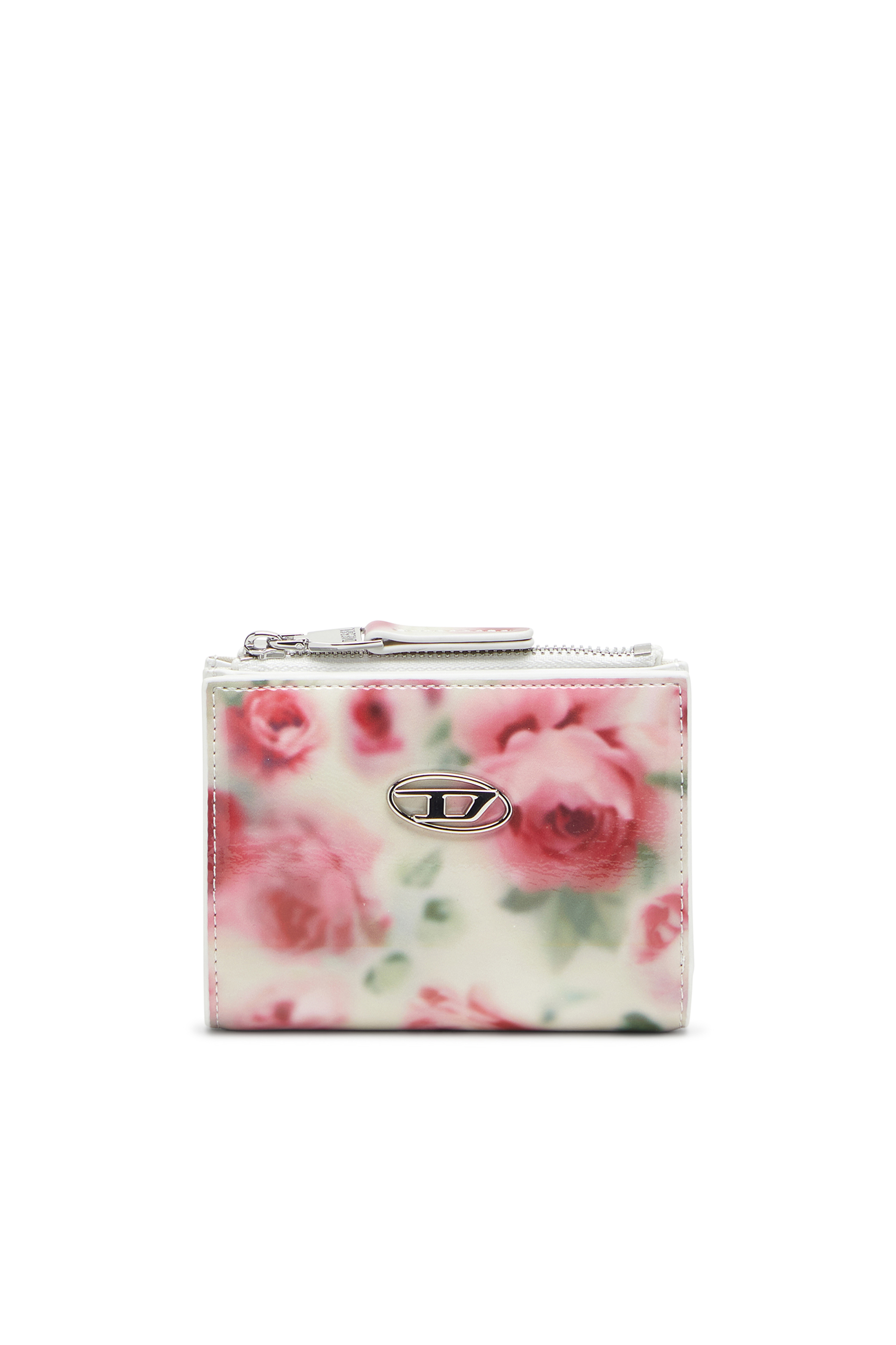 Diesel - PLAY BI-FOLD ZIP II, Petit portefeuille en PU brillant imprimé Femme in Polychrome - 1