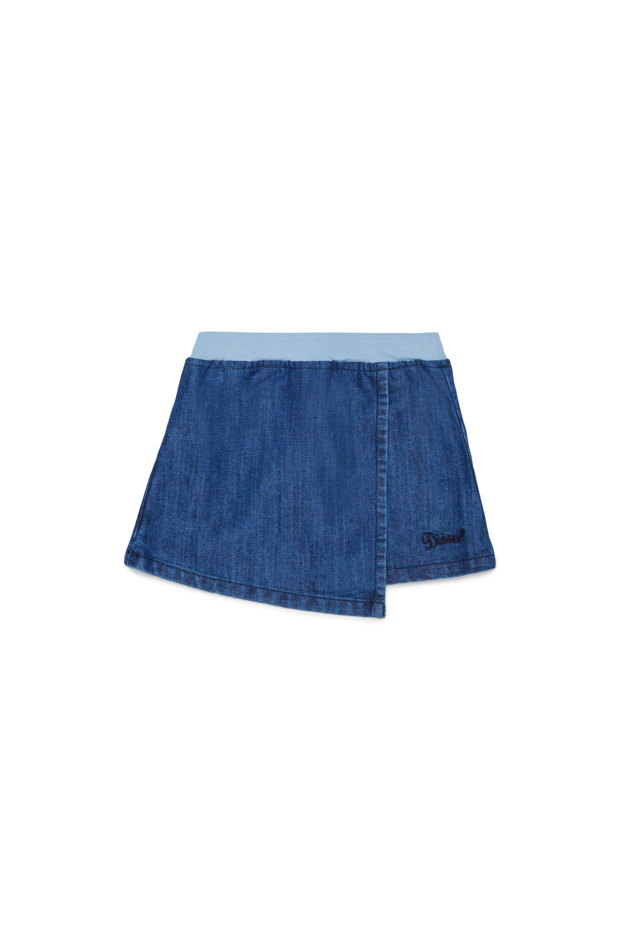 Diesel - GLINIMB, Jupe effet portefeuille en denim Femme in Bleu - 1
