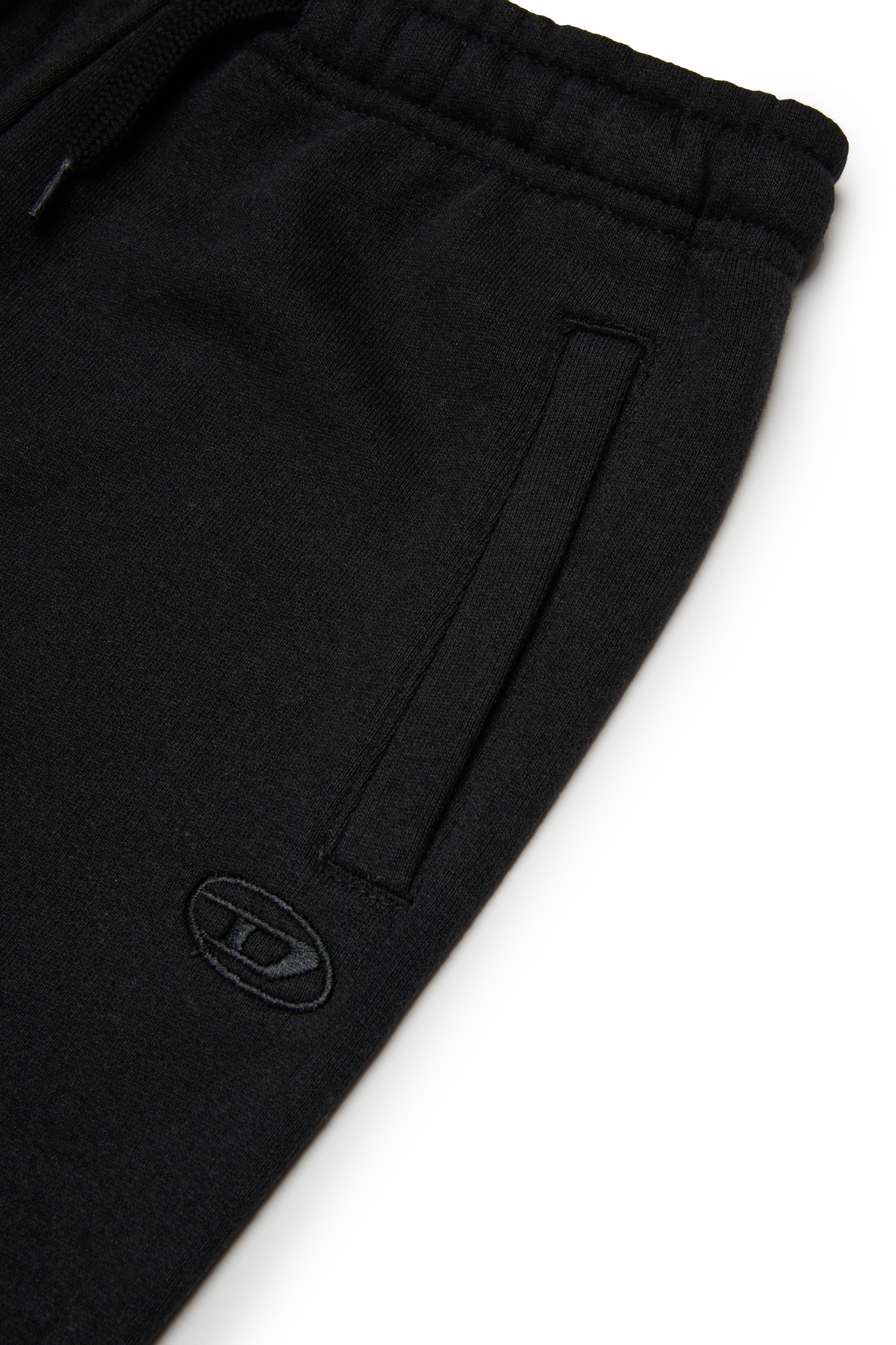 Diesel - PMARKYMEGOVALD, Pantalon de survêtement avec mega broderie Oval D Homme in Noir - 4