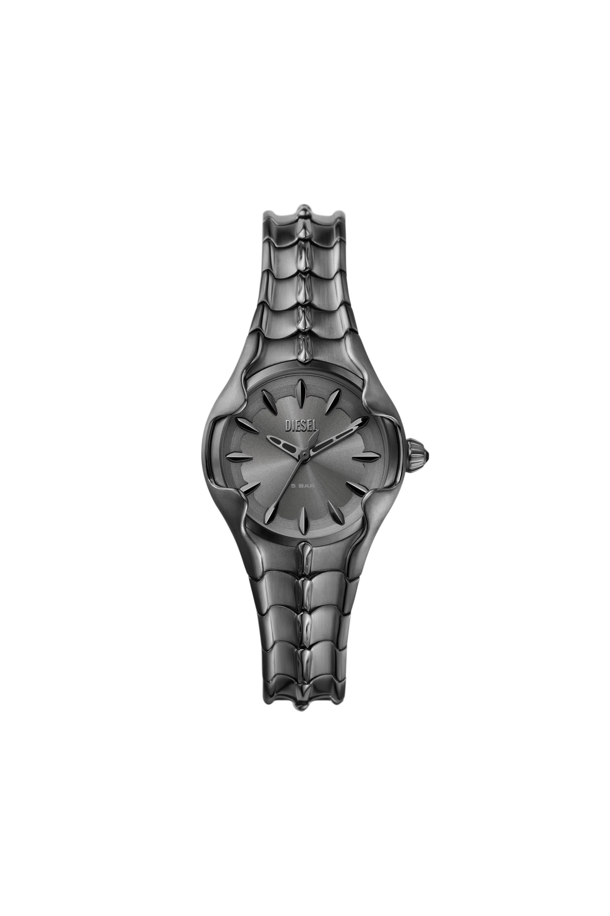 Diesel - DZ5603, Woman Vert three-hand gunmetal stainless steel watch in Grey - Image 1