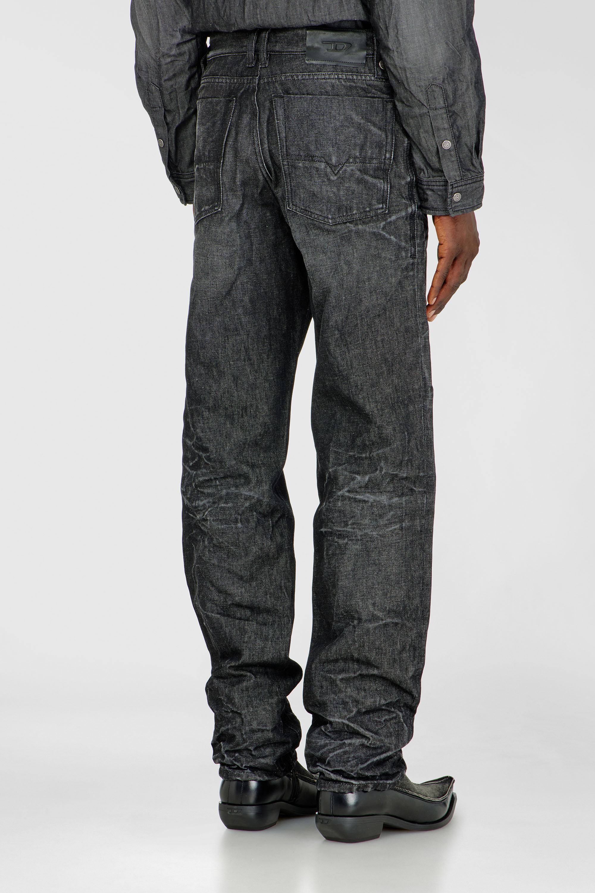 Diesel - Regular Jeans 1991 D-Voeed 09R39 Homme, Noir/Gris fonc&eacute; - Image 5