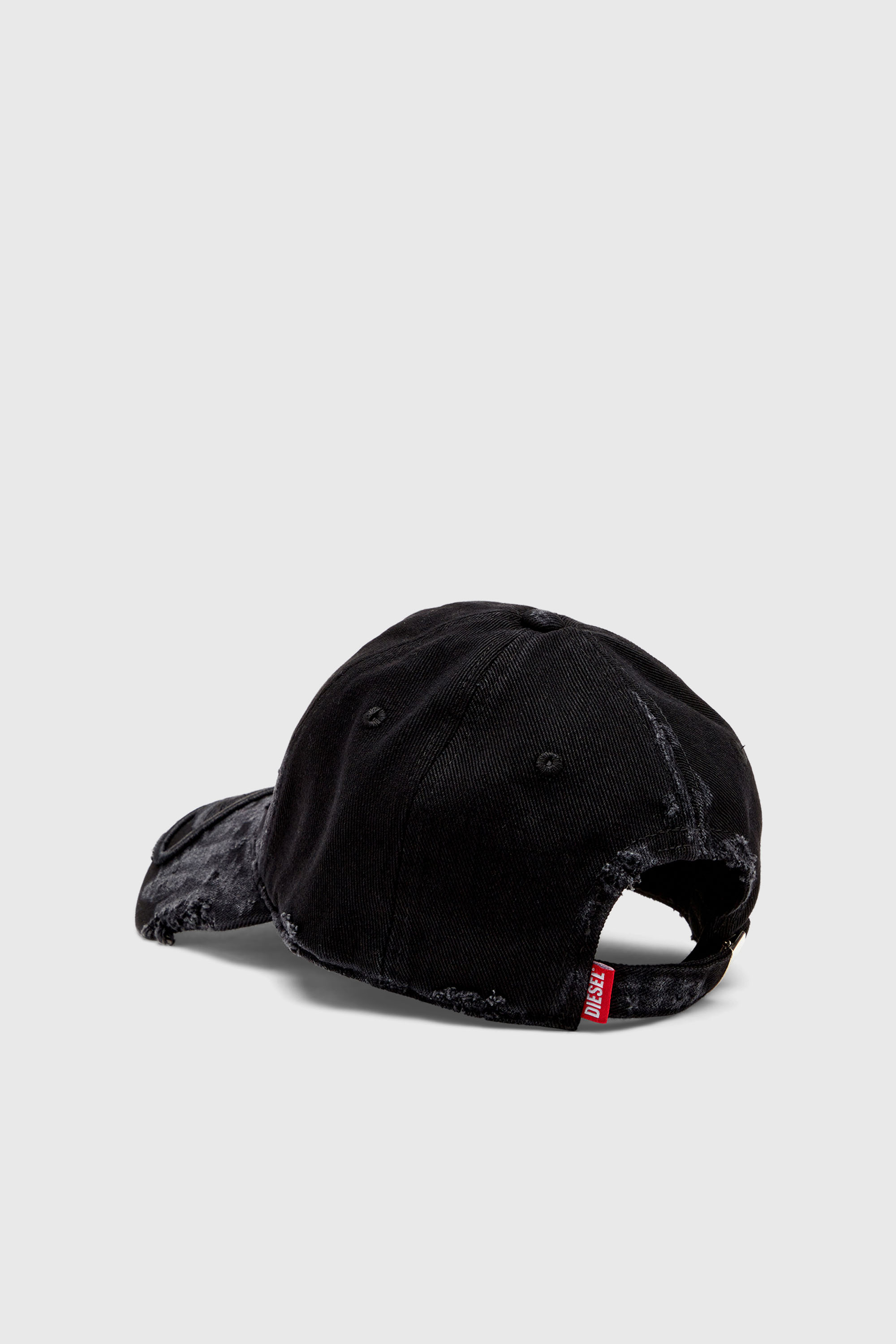 Diesel - C-ODY, Casquette de baseball en denim vieilli Homme in Noir - 2