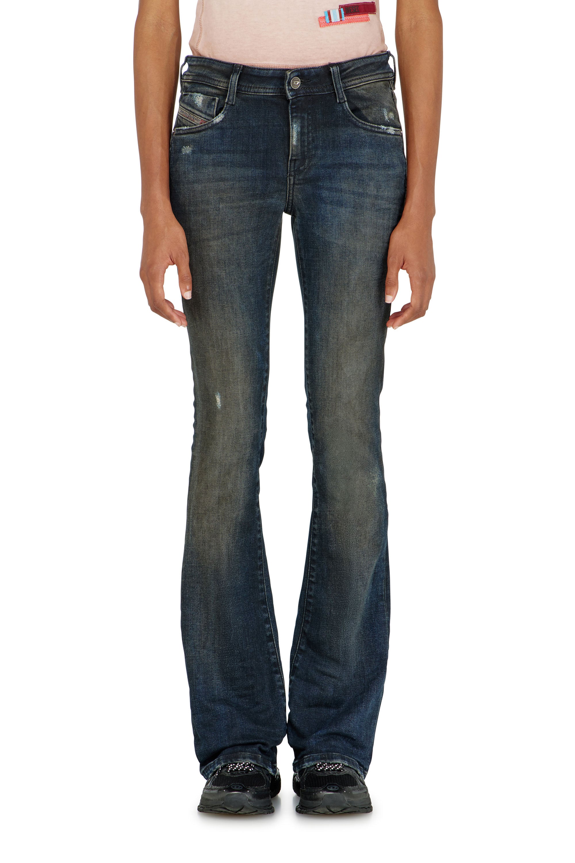 Diesel - Bootcut Jeans 1969 D-Ebbey 09P69 Femme, Bleu Fonc&eacute; - Image 4