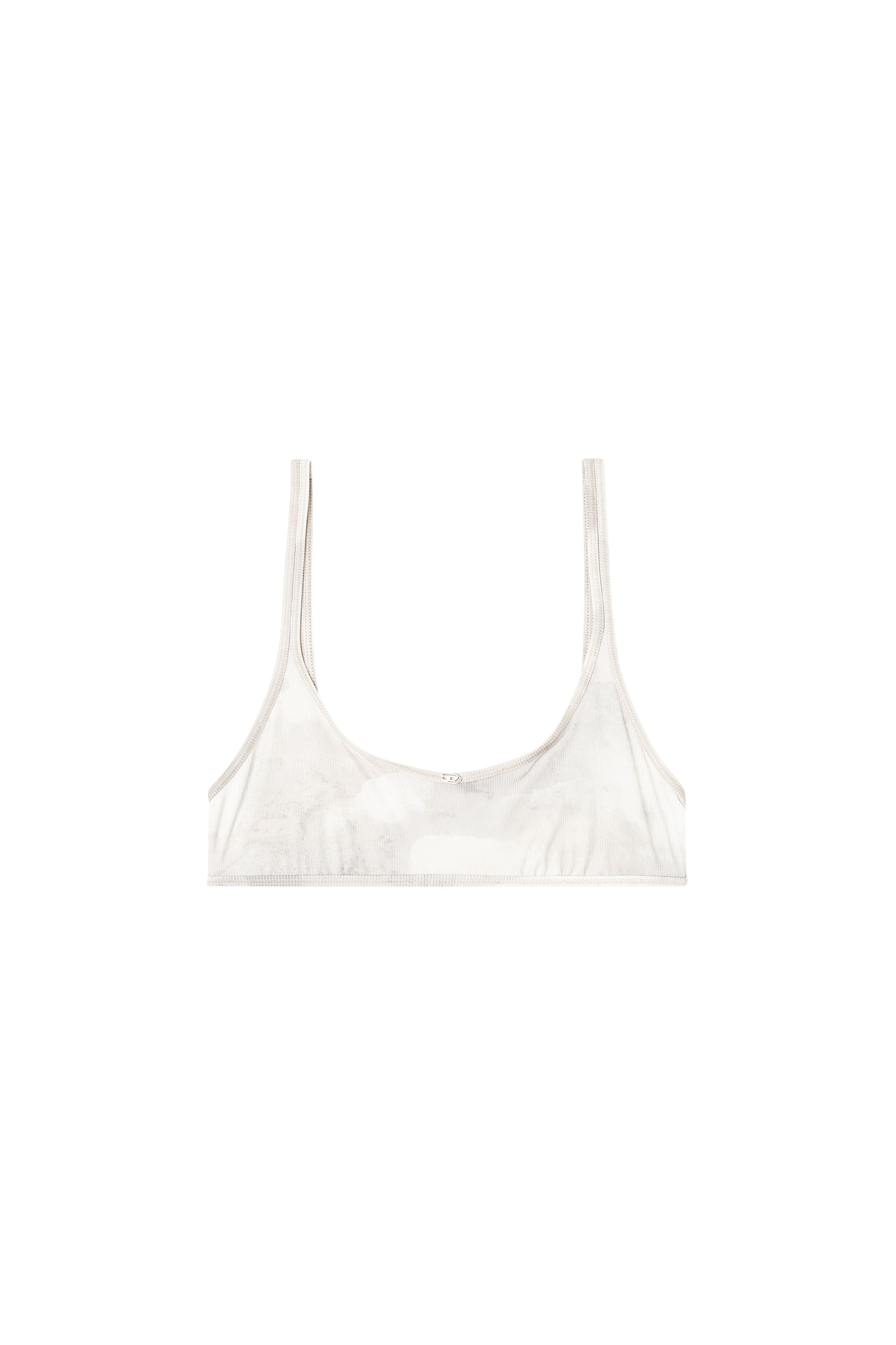 Diesel - UT-BRA-TOP-UTLT, Haut de bikini c&ocirc;tel&eacute; avec imprim&eacute; camouflage Femme in Blanc - 3