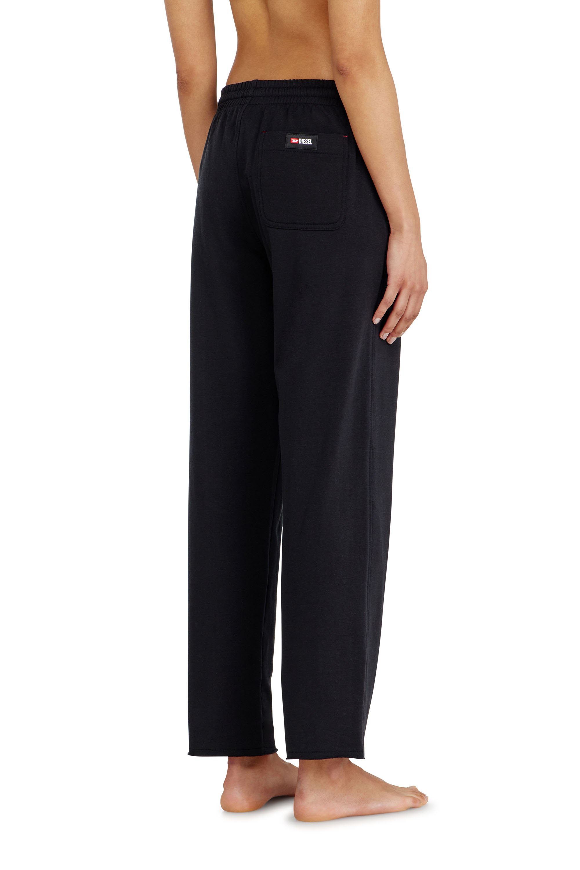 Diesel - INDRA-D-CORE, Pantalon de jogging gratt&eacute; avec ourlets francs Femme in Noir - 3