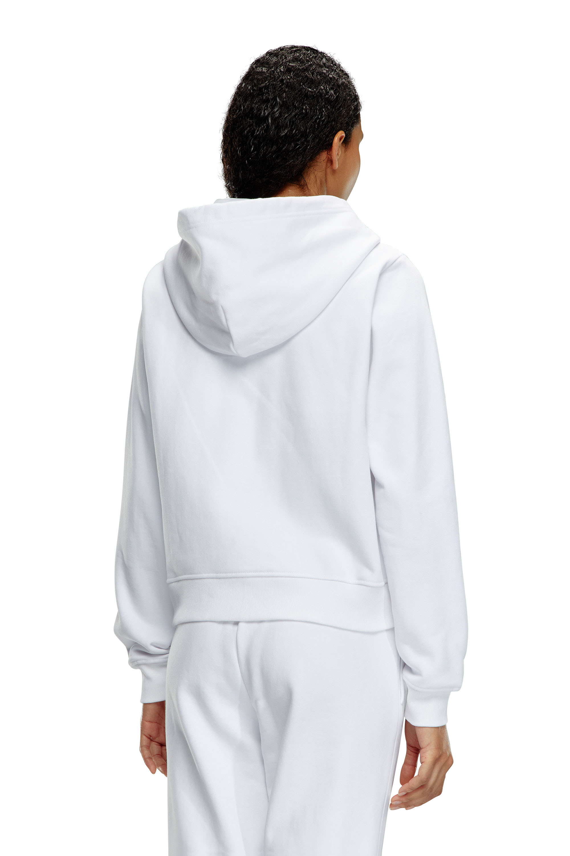Diesel - F-REGGY-HOOD-ZIP-MICRODIV, Blanc - Image 4