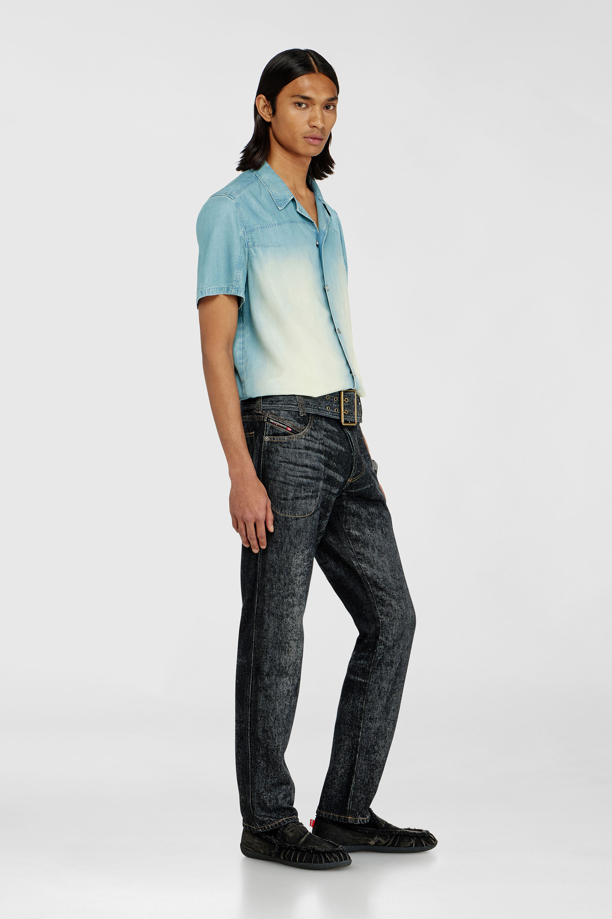 Diesel - Slim Jeans D-Villus 09Q24 Homme, Noir/Gris fonc&eacute; - Image 2