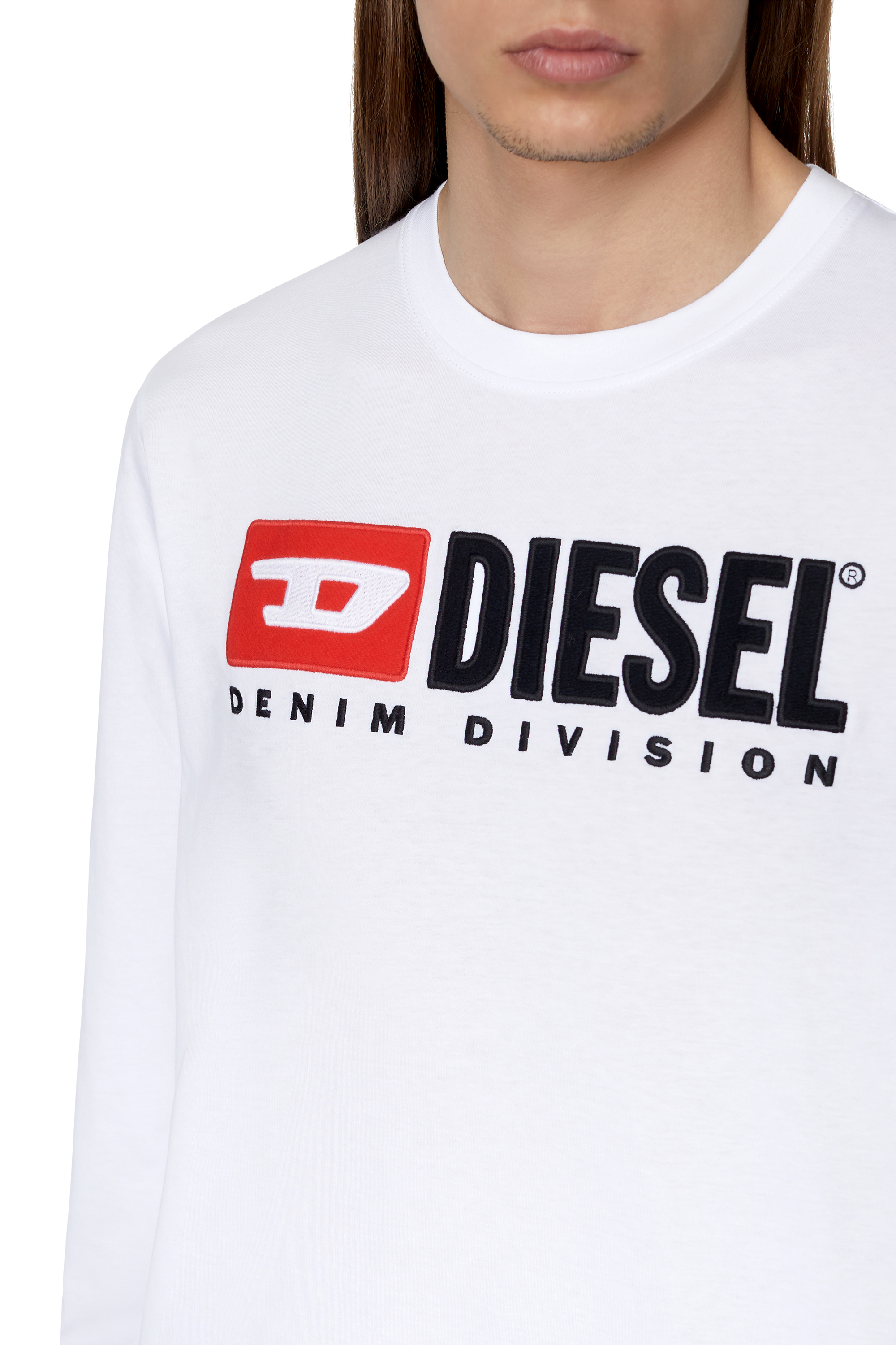 Diesel - T-JUST-LS-DIV, Blanc - Image 5