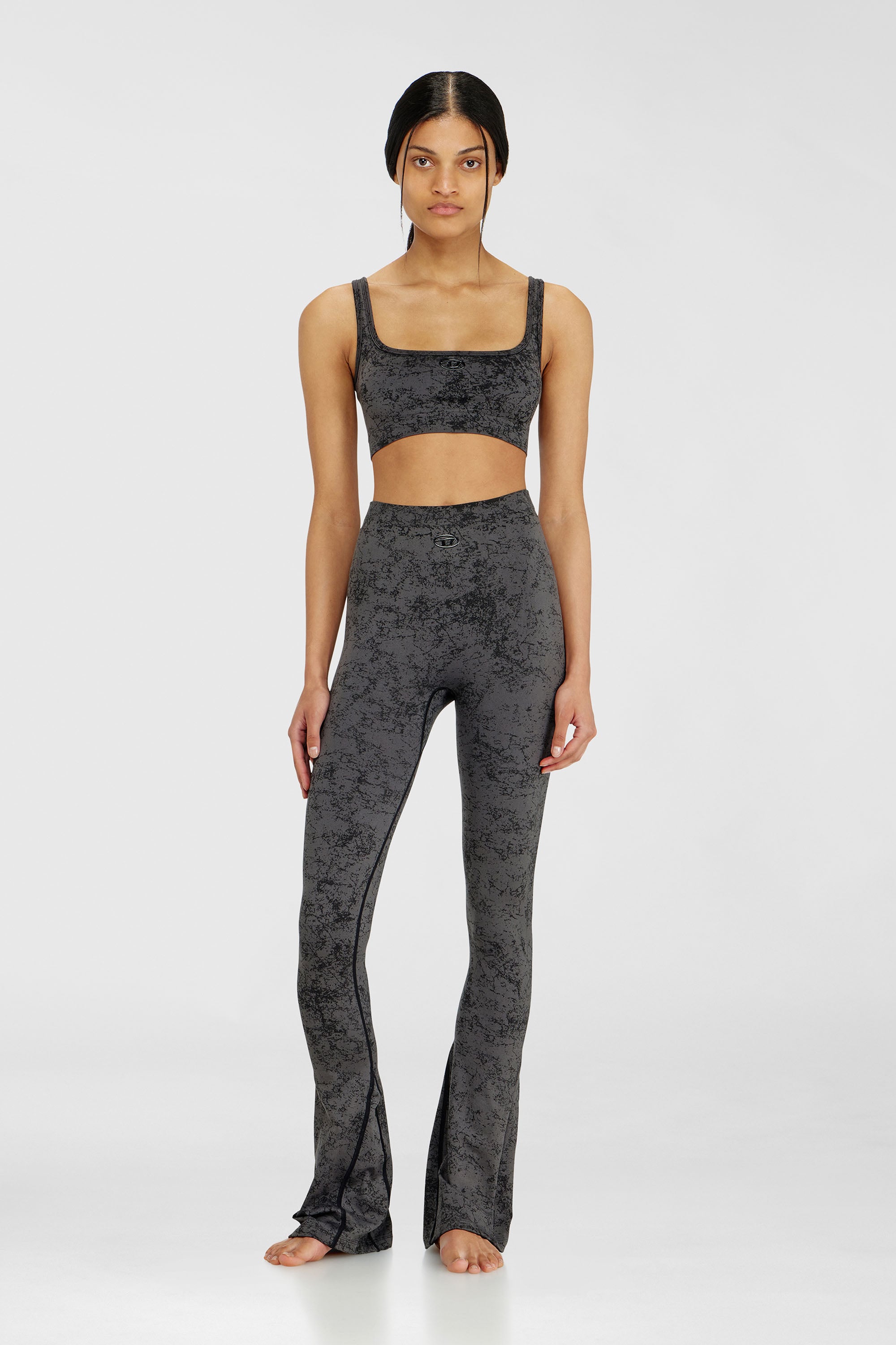 Diesel - HELLA-UTLT, Brassi&egrave;re de sport &agrave; imprim&eacute; utilitaire Femme in Gris - 2