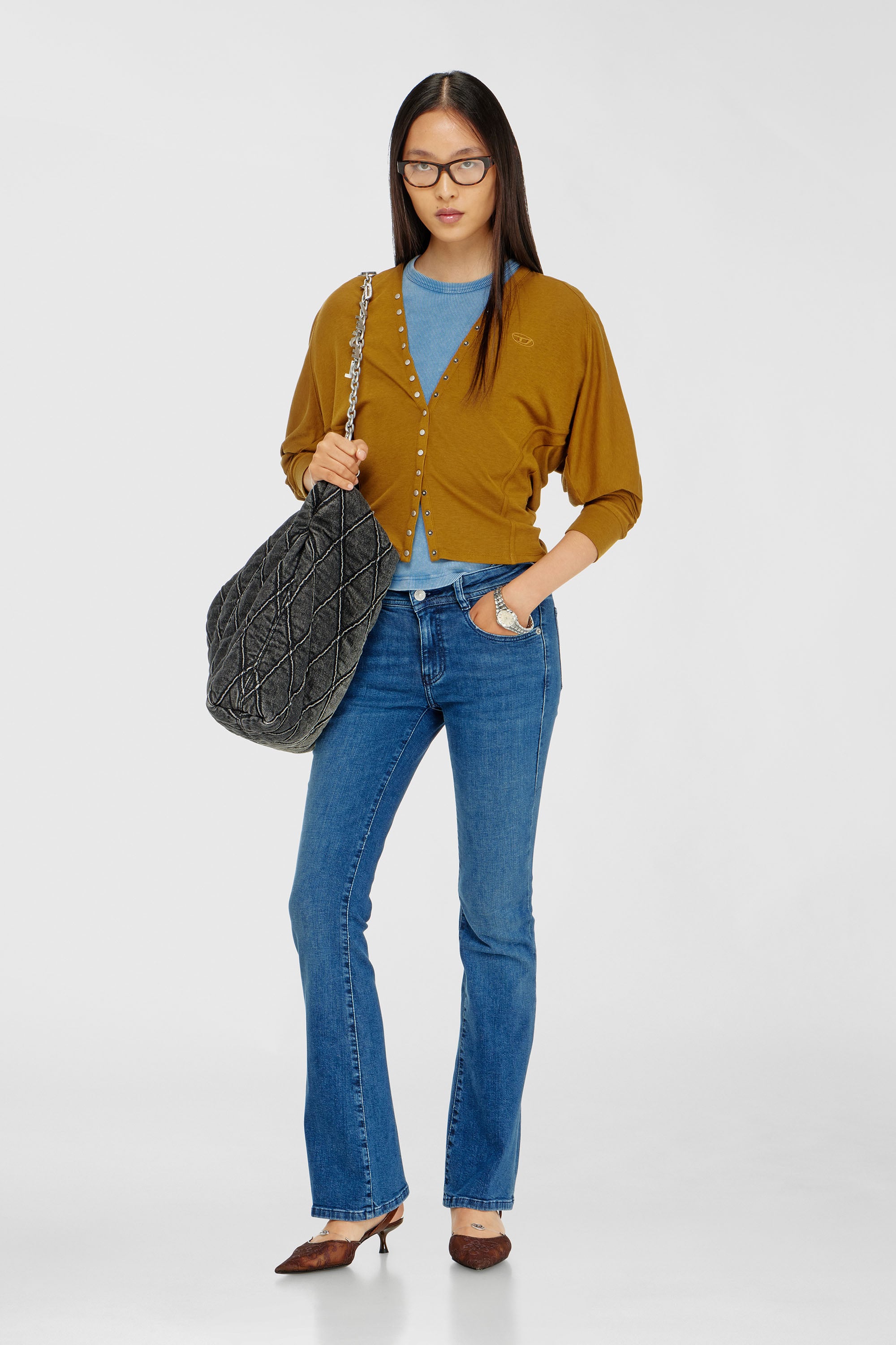 Diesel - Bootcut Jeans 1969 D-Ebbey 0ADBB Femme, Bleu moyen - Image 1