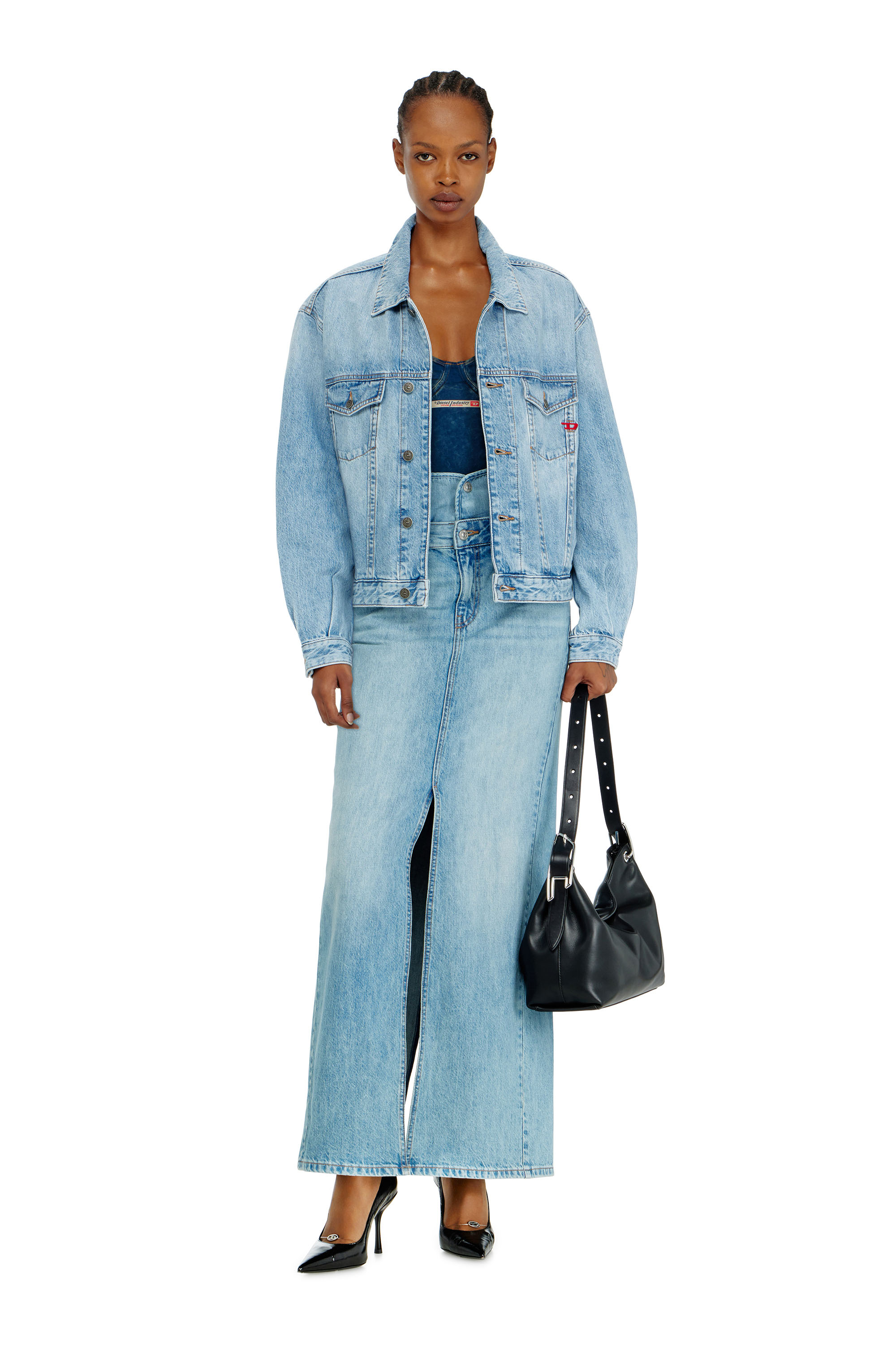 Diesel - D-RANGER, Veste trucker en denim Mixte in Bleu - 2
