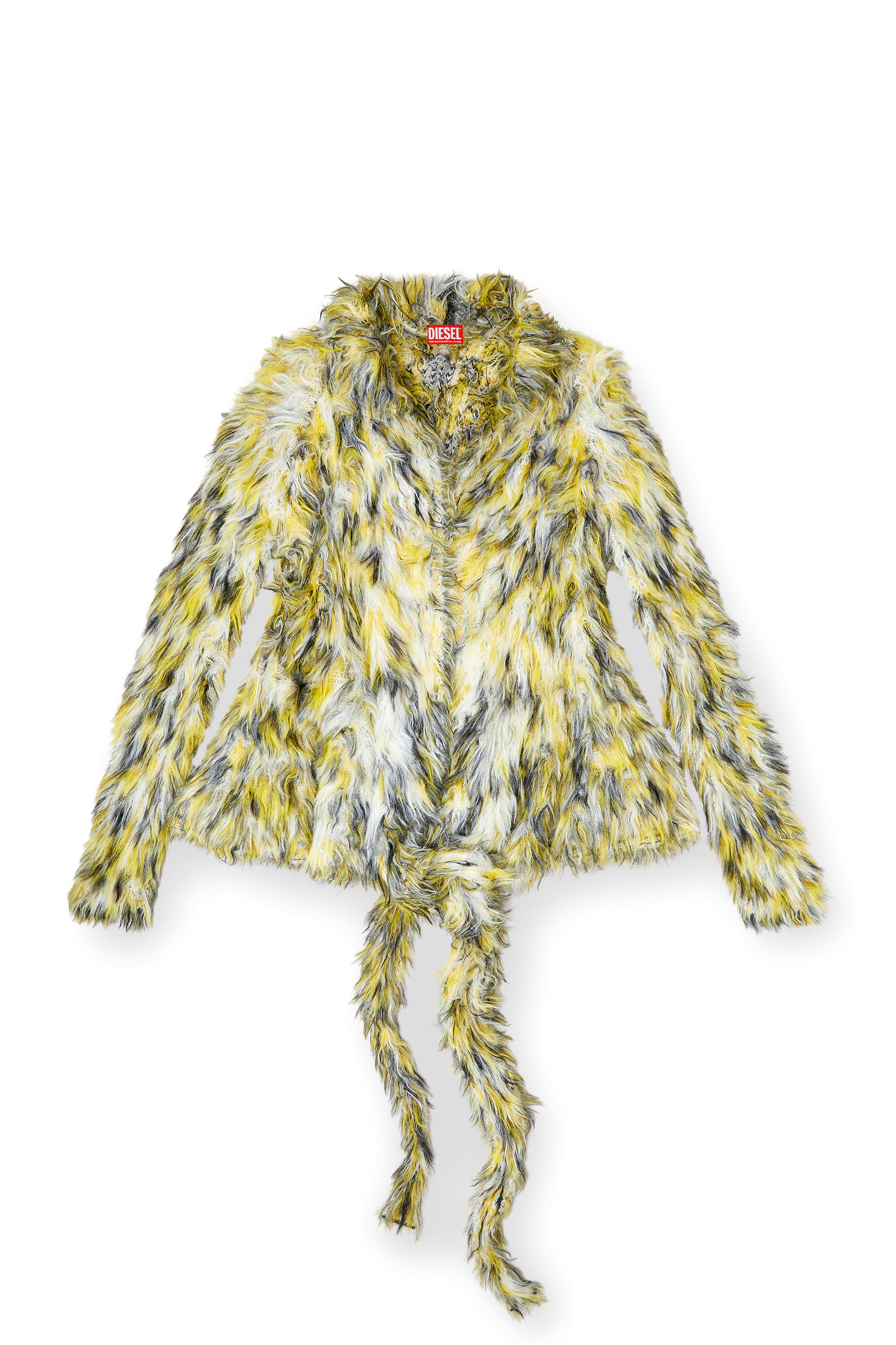 Diesel - M-ANNAINE, Cardigan ouvert en maille duveteuse Femme in Polychrome - 3