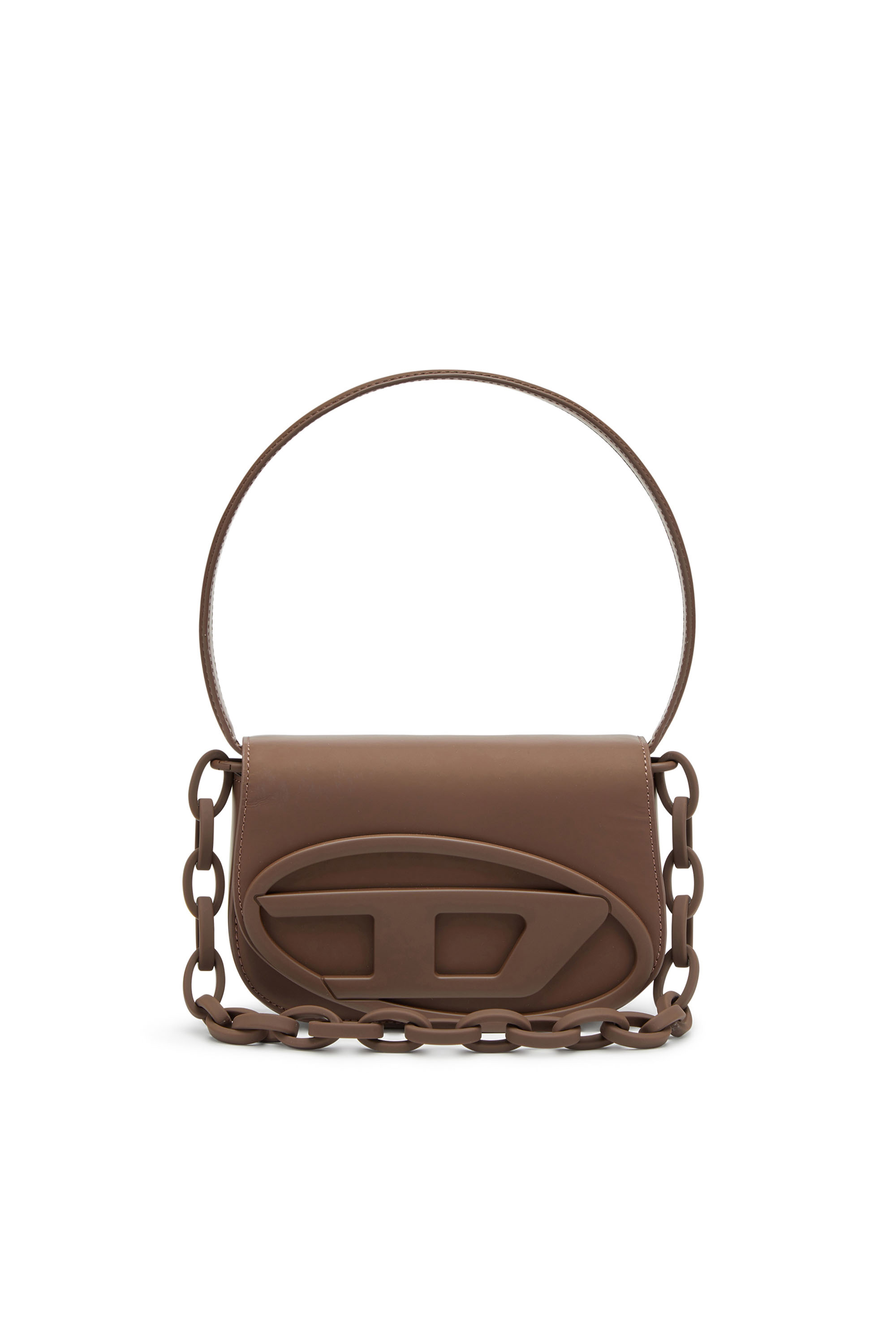 Diesel - 1DR, 1DR-Sac à bandoulière iconique en cuir mat Femme in Marron - 1