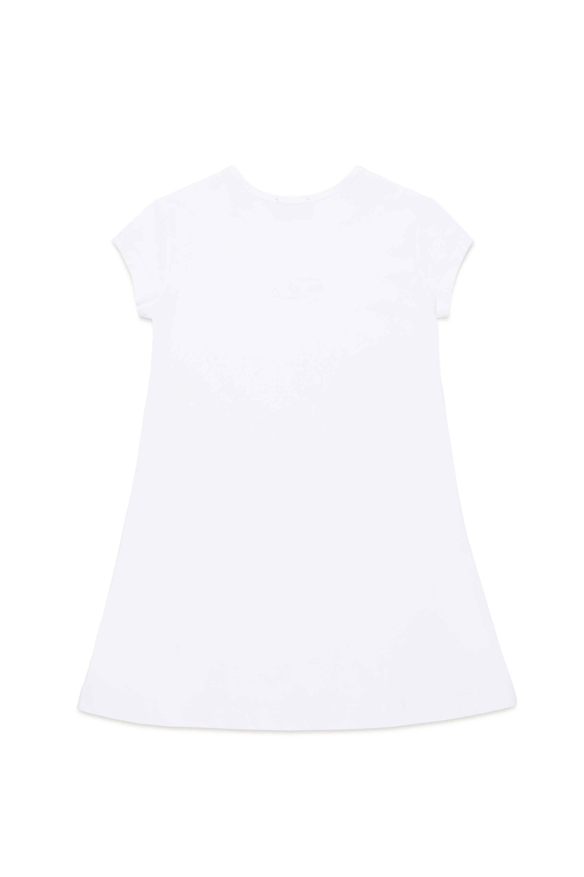 Diesel - DANGIELAM, Robe T-shirt avec cut-out Oval D Femme in Blanc - 2