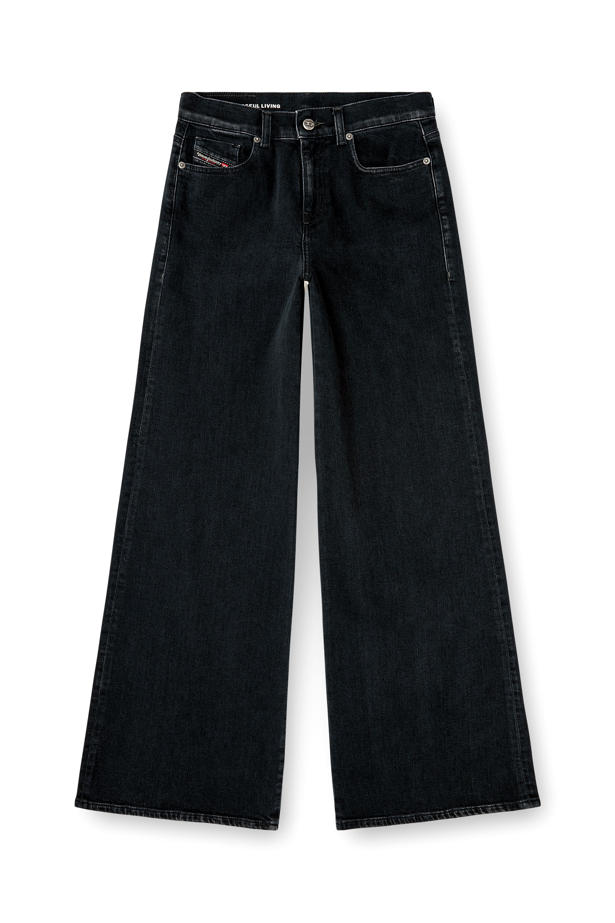 Diesel - Flare Jeans 1978 D-Akemi 09N89 Femme, Noir/Gris fonc&eacute; - Image 6