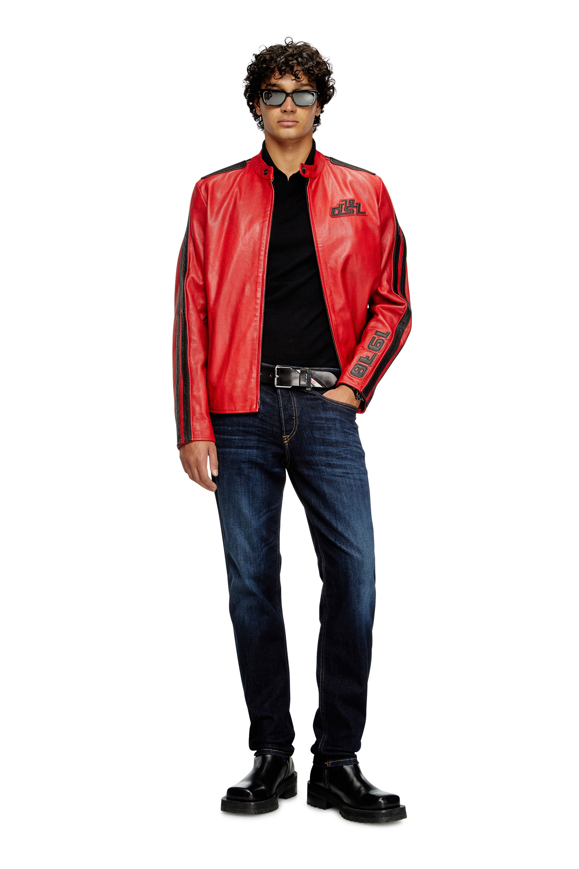 Diesel - K-GLARE, Pull en laine avec col polo Homme in Noir - 2