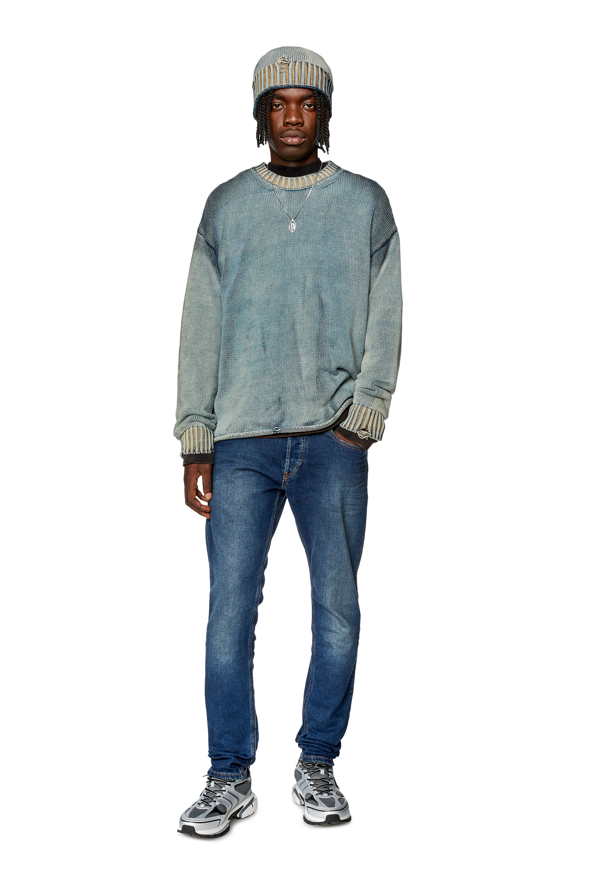 Diesel - Slim Jeans D-Luster 0EKAV, Bleu Foncé - Image 1