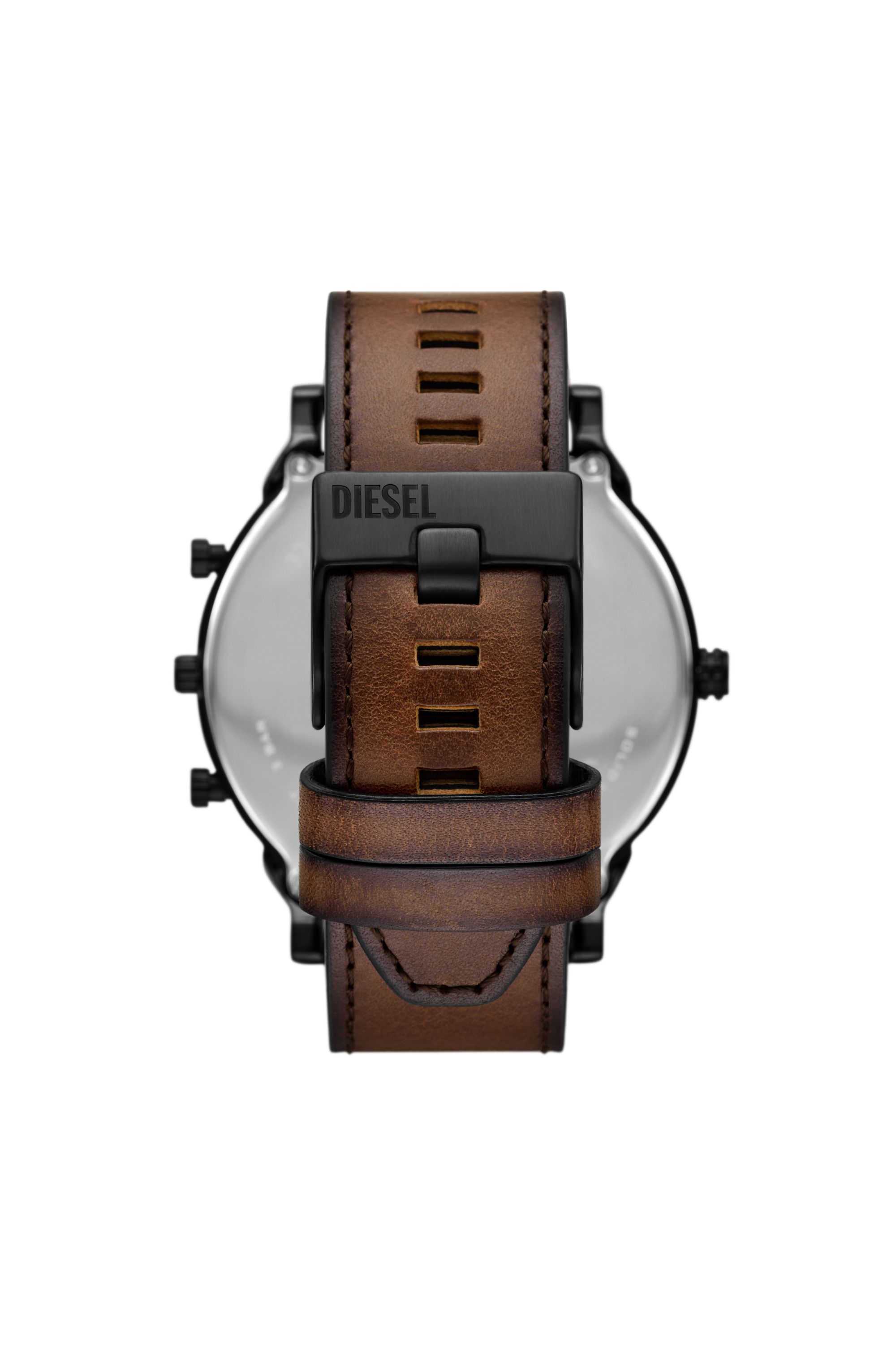 Diesel - DZ7492 WATCH, Montre Mega Chief Slim en cuir marron Homme in Marron - 2