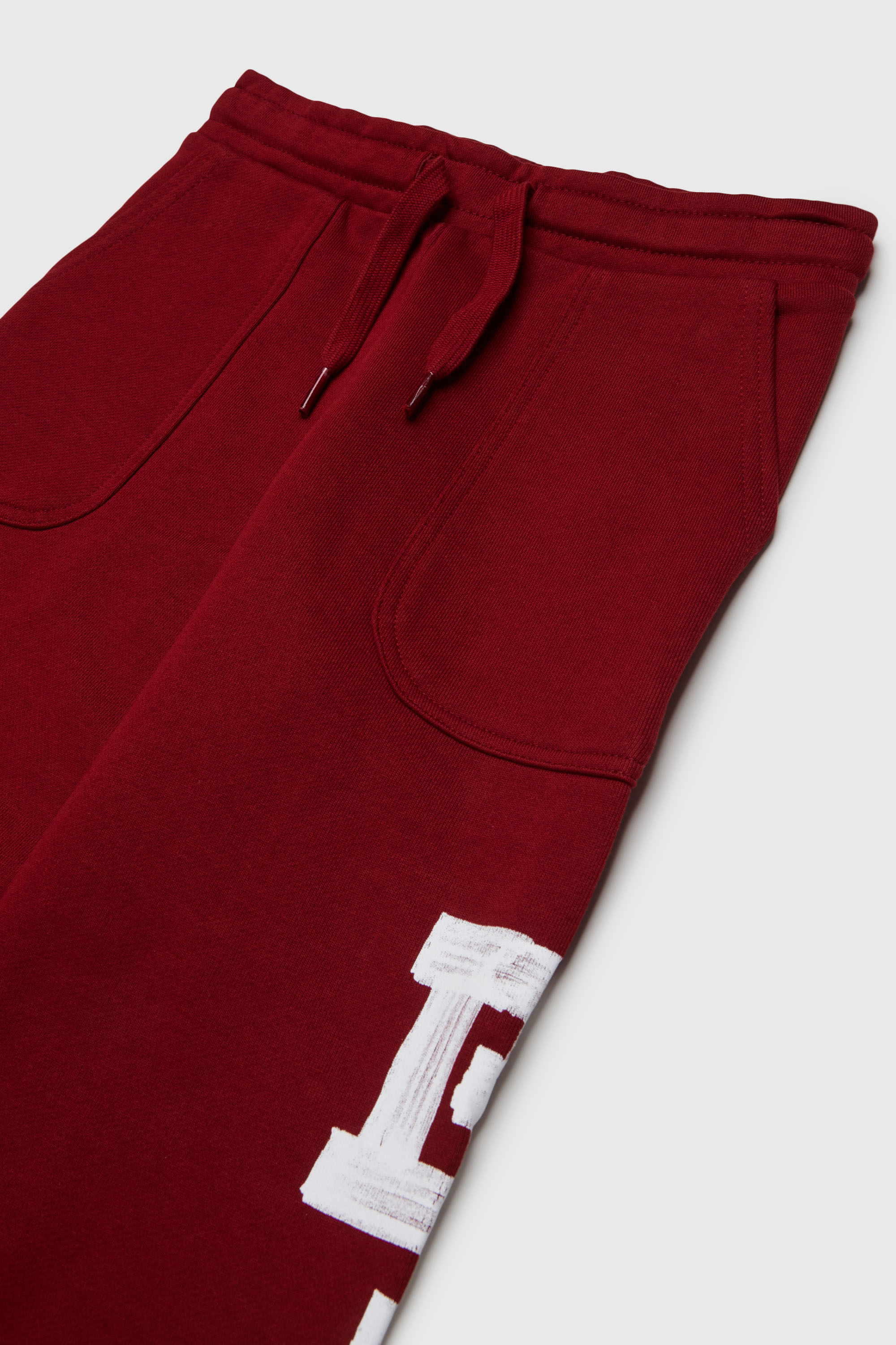 Diesel - PBUNDY, Pantalon de surv&ecirc;tement avec logos style universitaire Homme in Rouge - 3