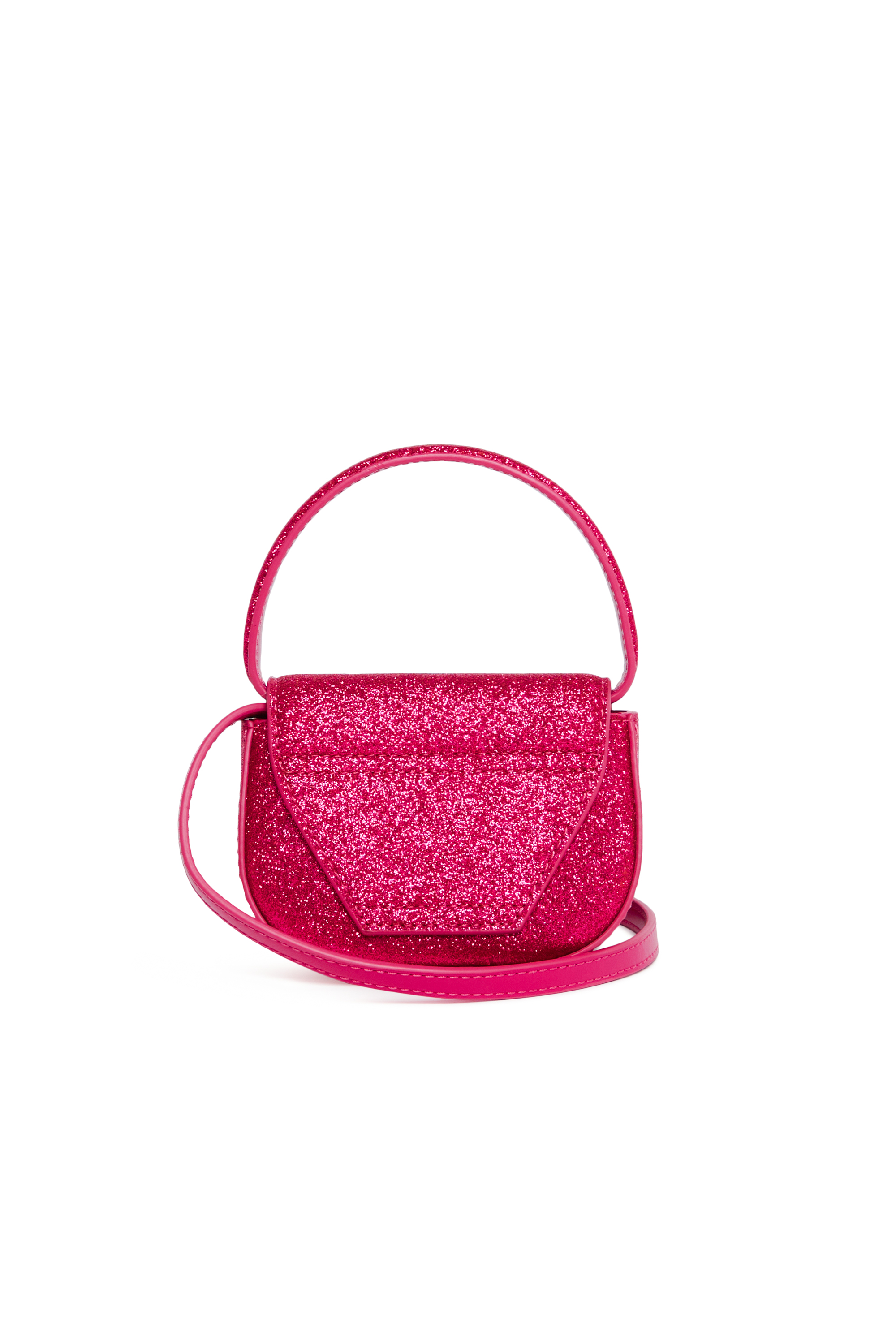 Diesel - 1DR XS, Mini-sac iconique en tissu pailleté Femme in Rose - 2