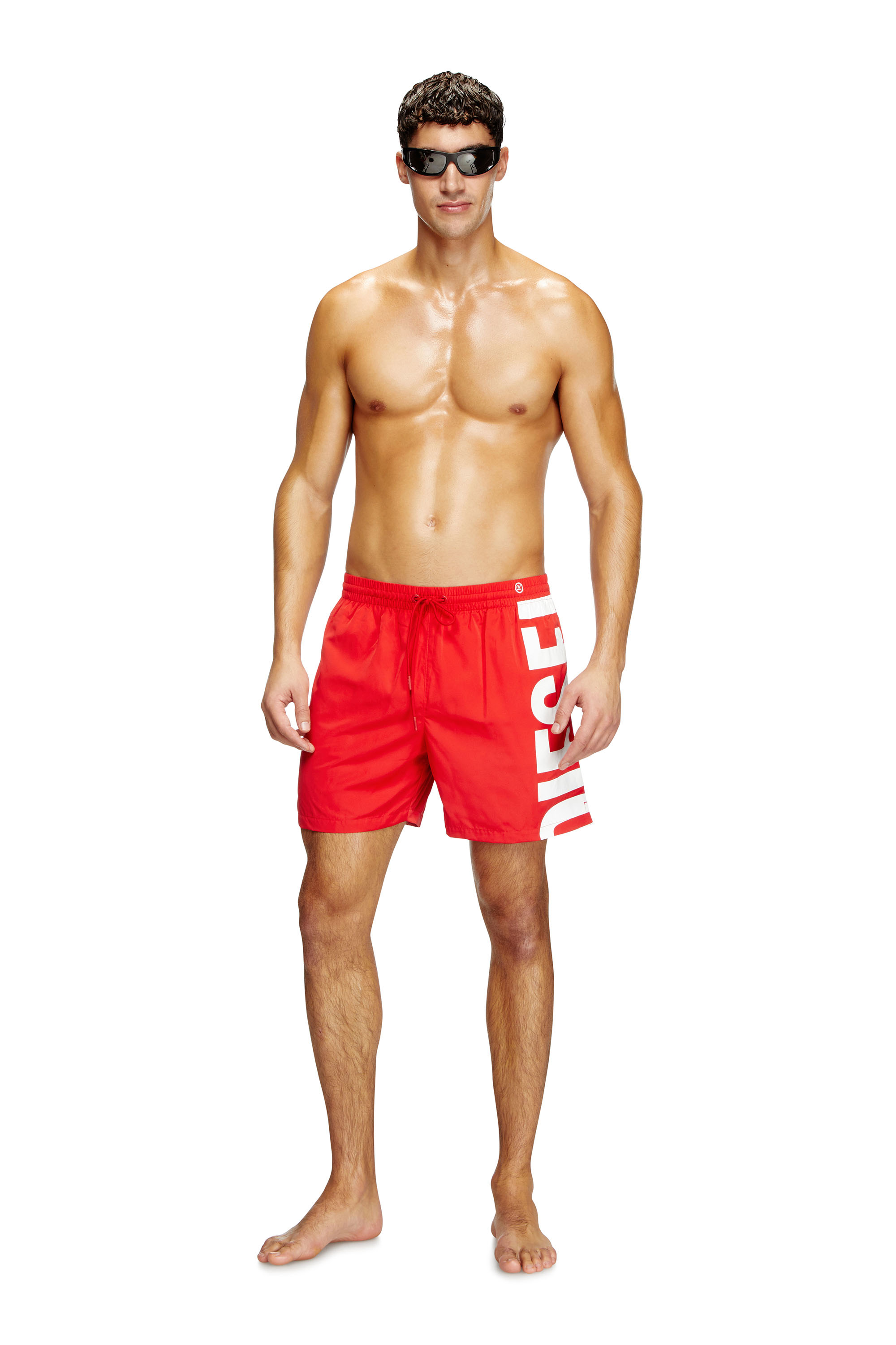 Diesel - RIO-41-D-CORE, Short de bain mi-long avec maxi logo Homme in Polychrome - 2