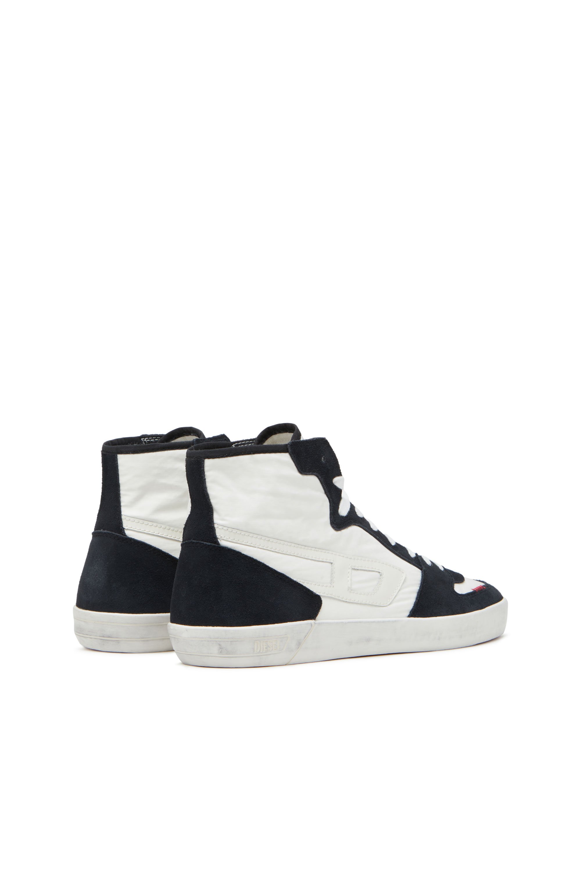 Diesel - S-LEROJI D-1 MID, S-Leroji D-Sneakers montantes matelassé en ripstop et cuir suédé Homme in Polychrome - 3