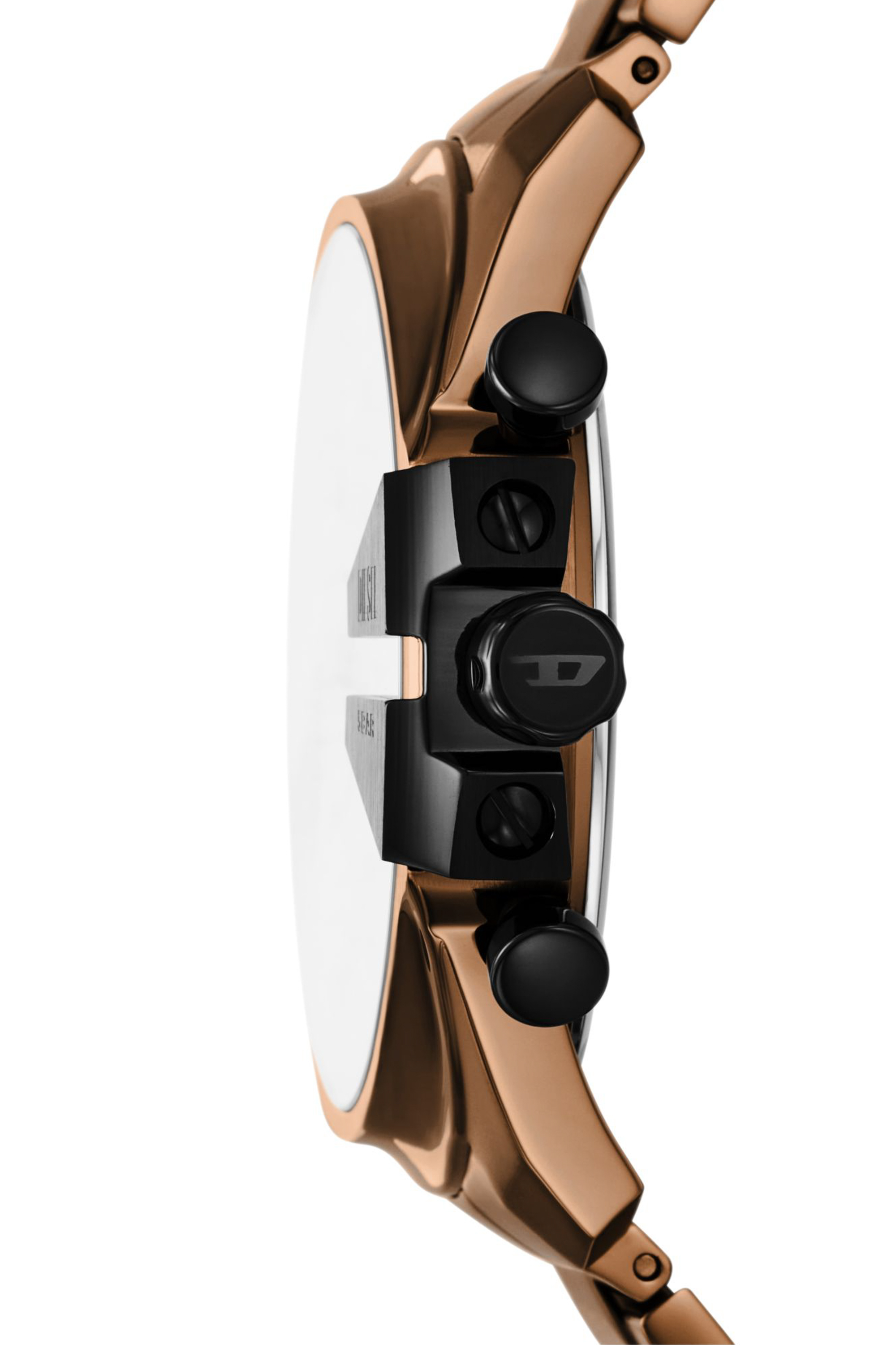 Diesel - DZ4697 WATCH, Montre Mega Chief slim en acier inoxydable  marron Homme in Marron - 3