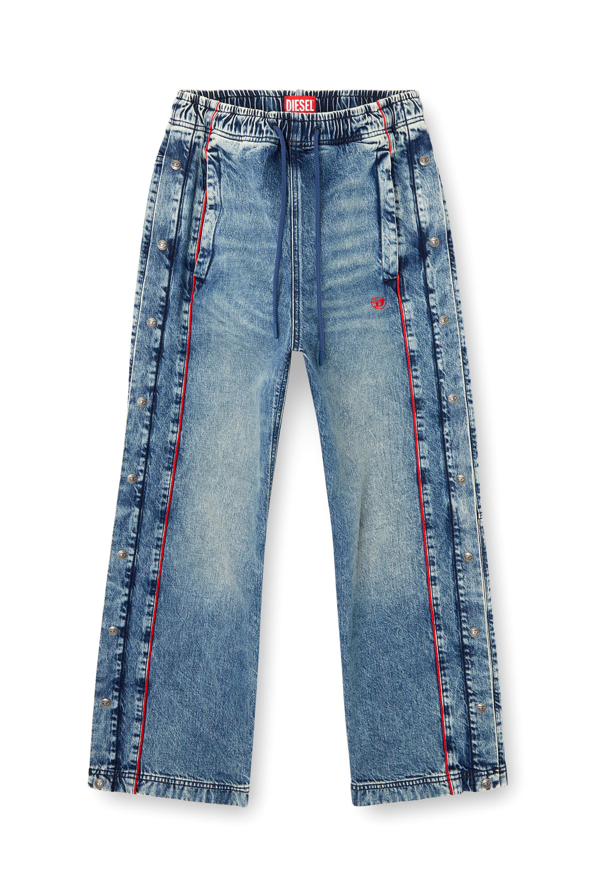 Diesel - Relaxed Jeans D-Axfor 0ABCP Mixte, Bleu moyen - Image 4