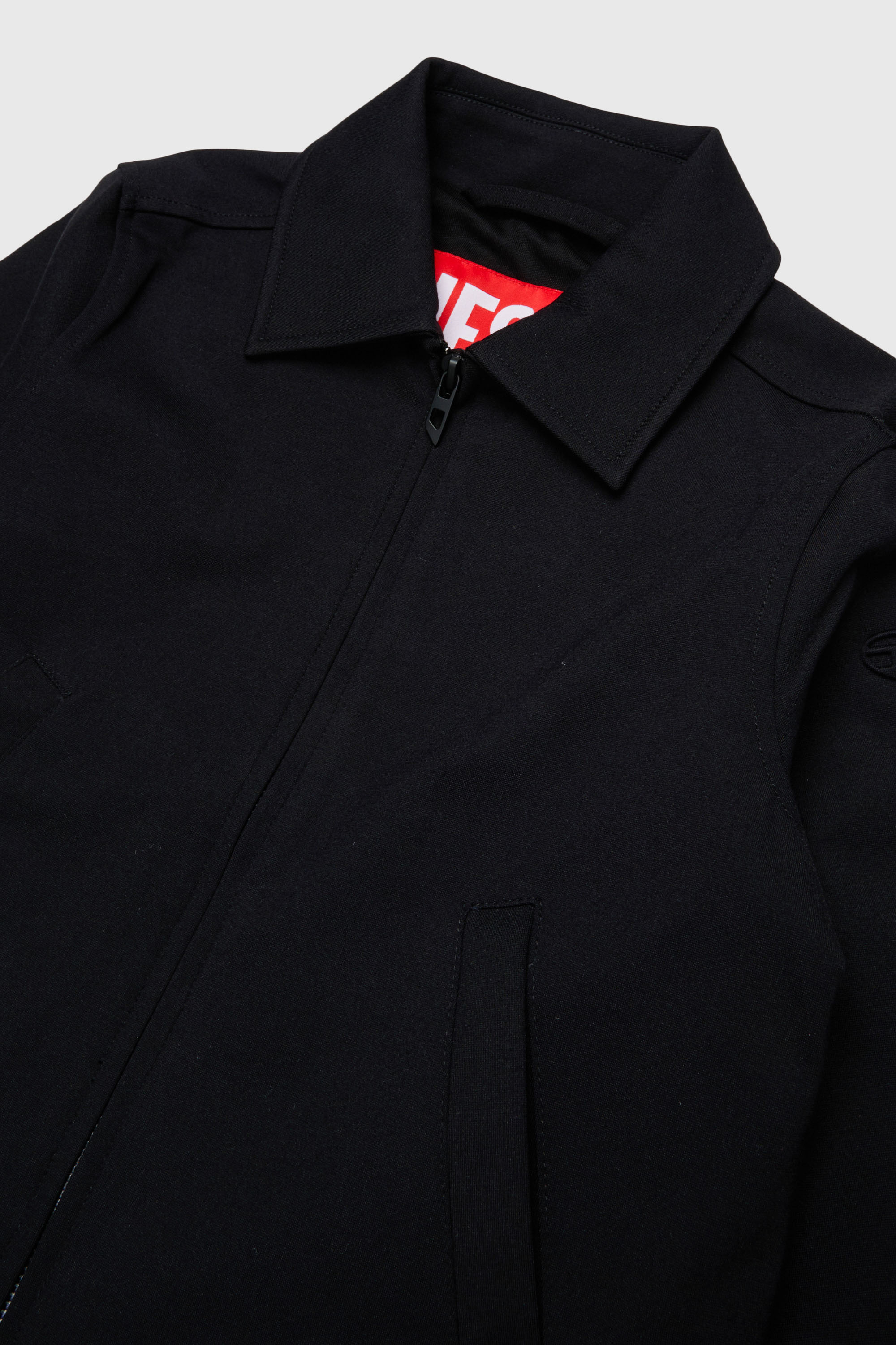 Diesel - JMILX, Veste zipp&eacute;e ajust&eacute;e en tissu stretch Femme in Noir - 3
