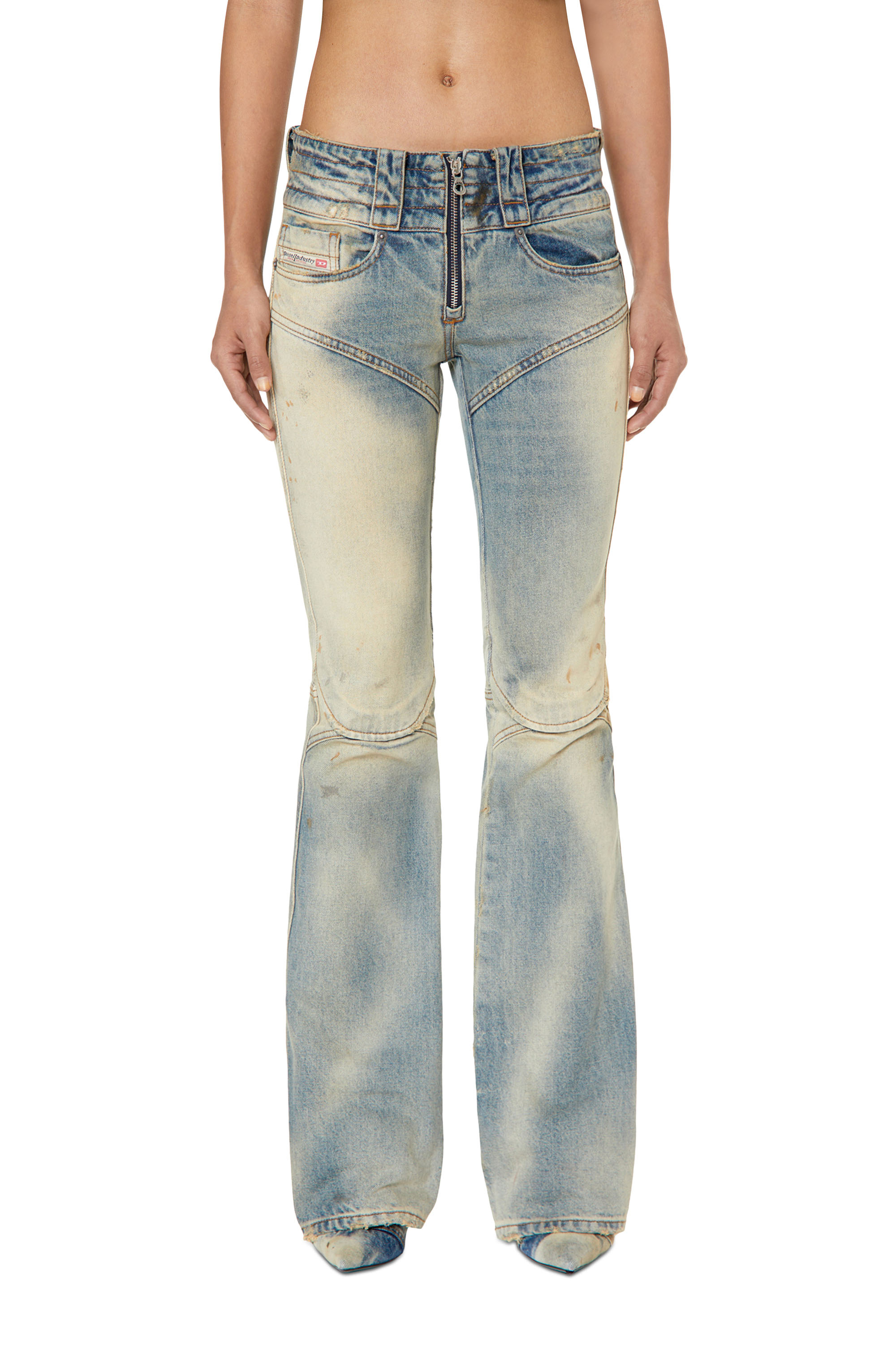 Diesel - Belthy 0ENAF Bootcut and Flare Jeans, Bleu Clair - Image 1