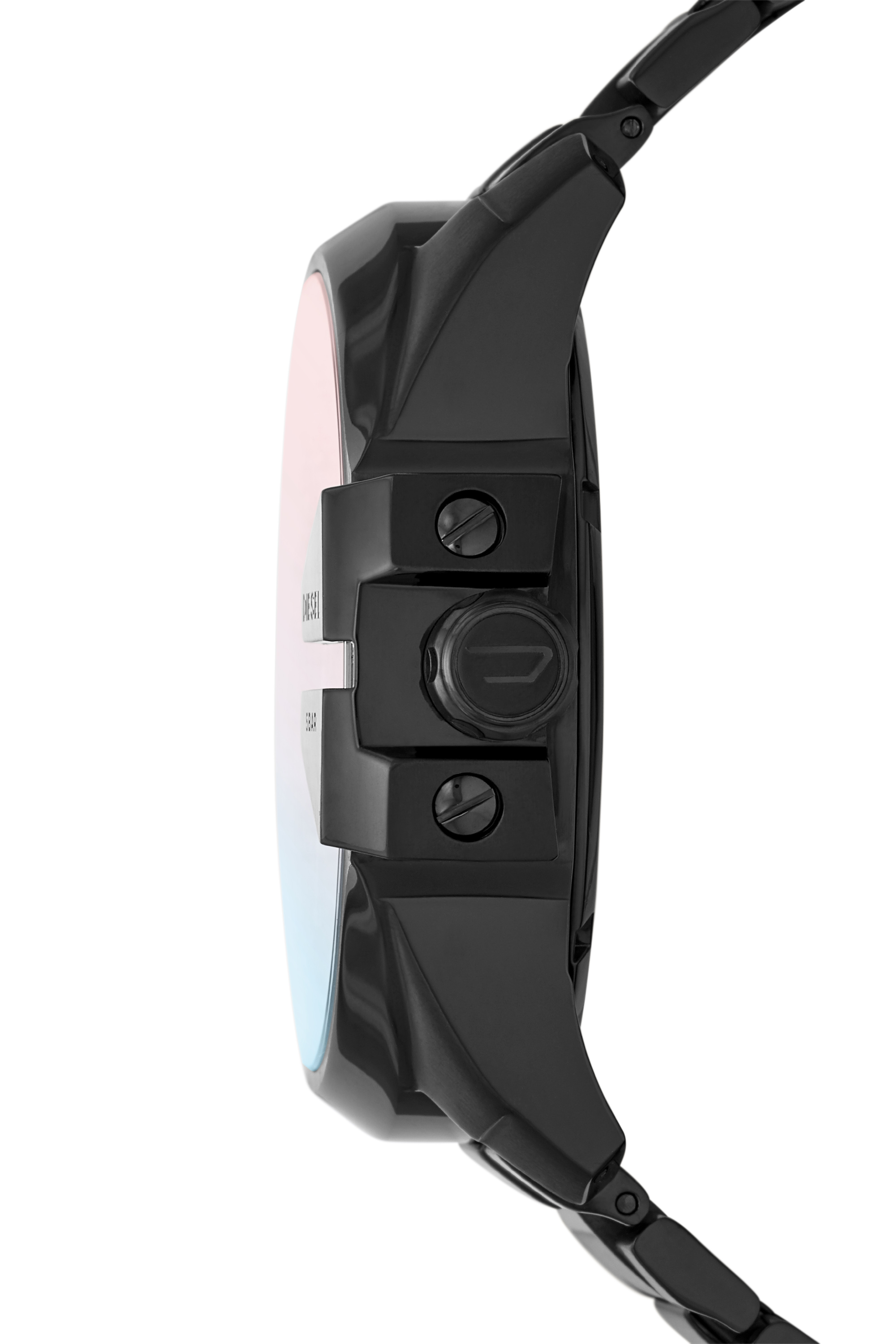 Diesel - DZ7457, Man's Mega Chief automatic three-hand black-tone watch in Black - 3