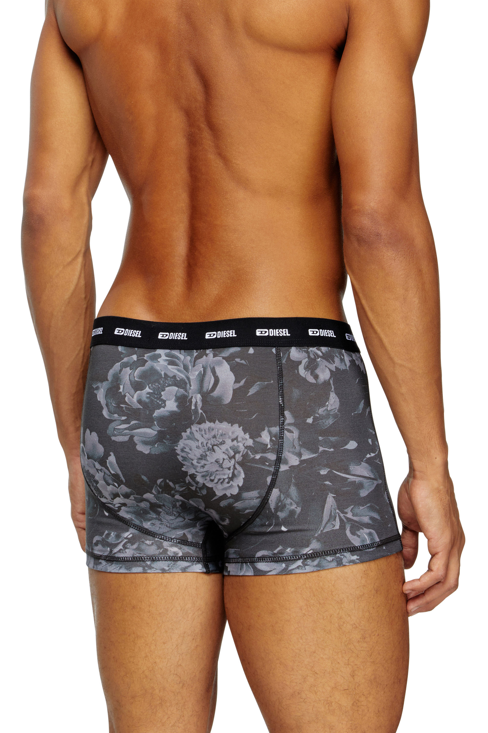 Diesel - DAMIEN-UTLT-3PACK, Lot de 3 boxers avec motif floral Homme in Noir - 4