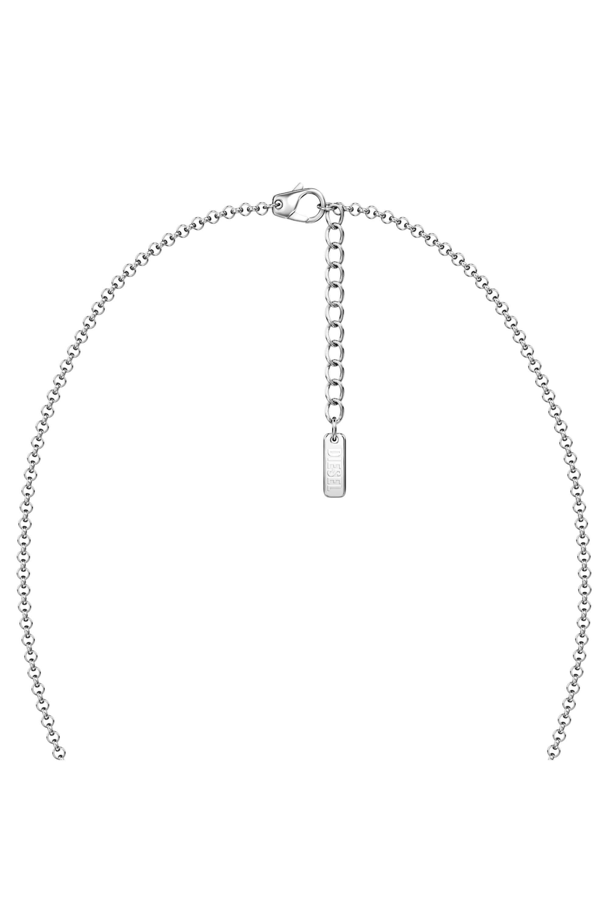 Diesel - DX1727040, Collier bande en acier inoxydable Mixte in Gris argent&eacute; - 3