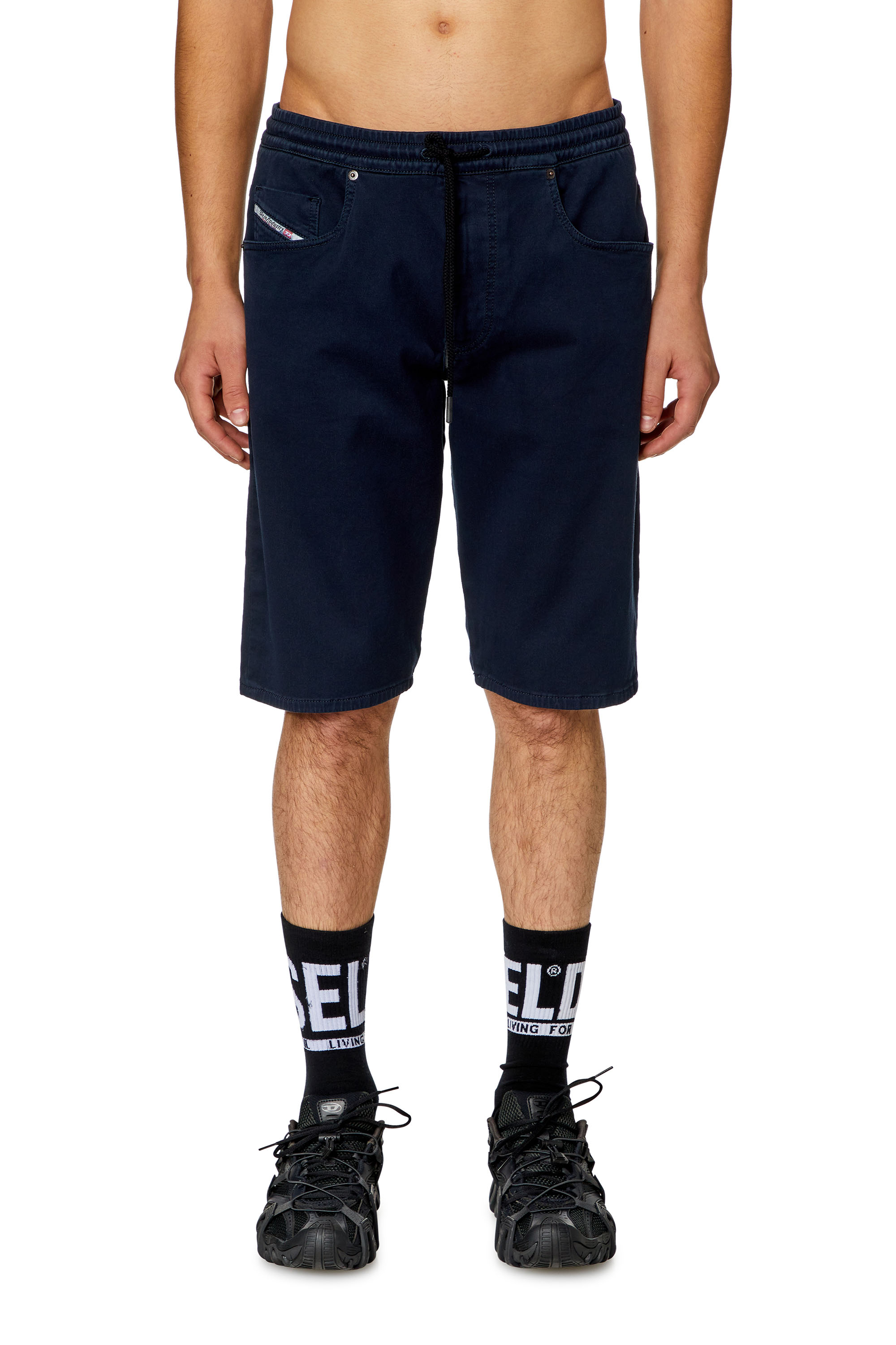 Diesel - 2033 D-KROOLEY-SHORT JOGG, Short chino en JoggJeans Homme in Bleu - 1