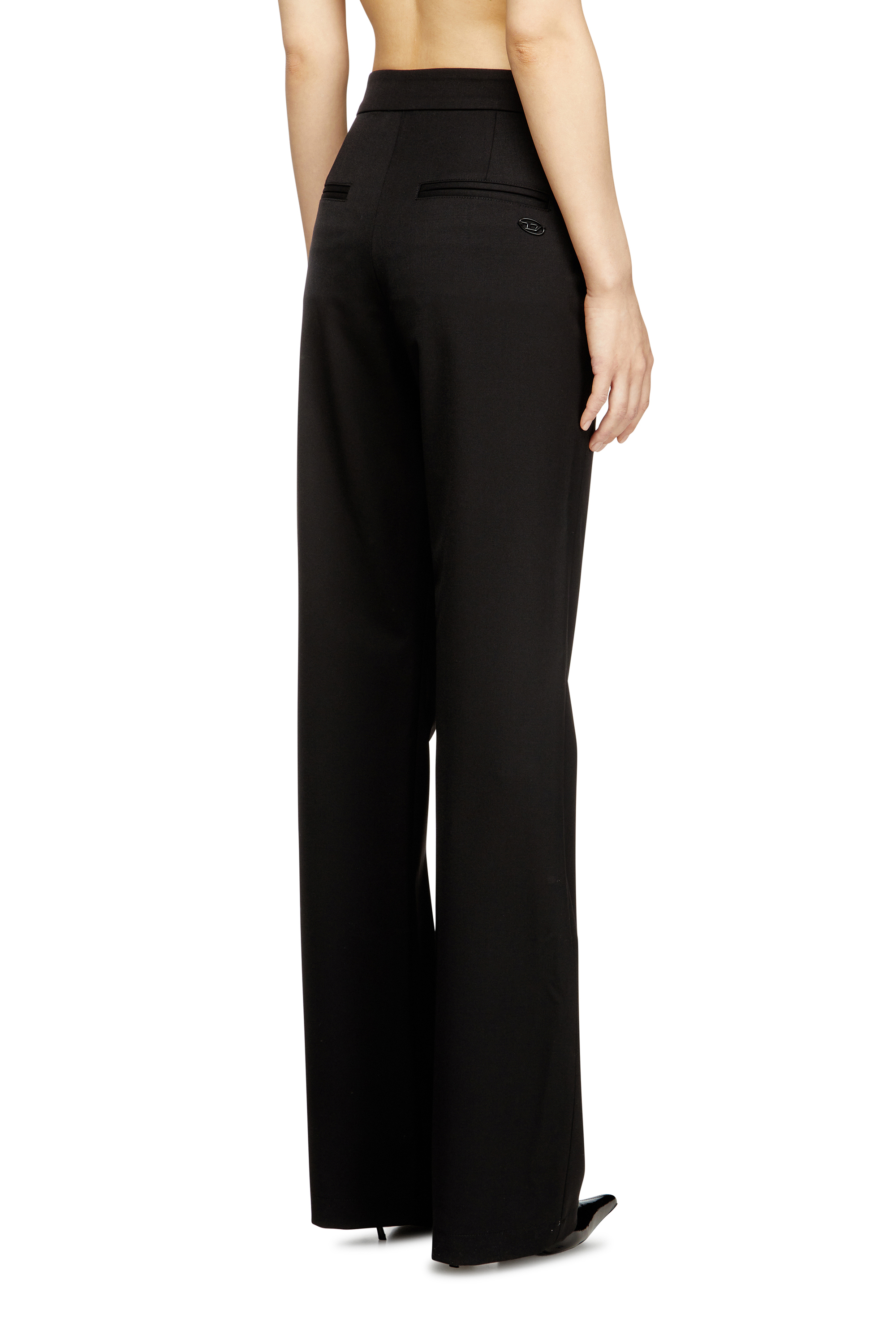 Diesel - P-ROMISE-S3, Pantalon en laine froide Femme in Noir - 2