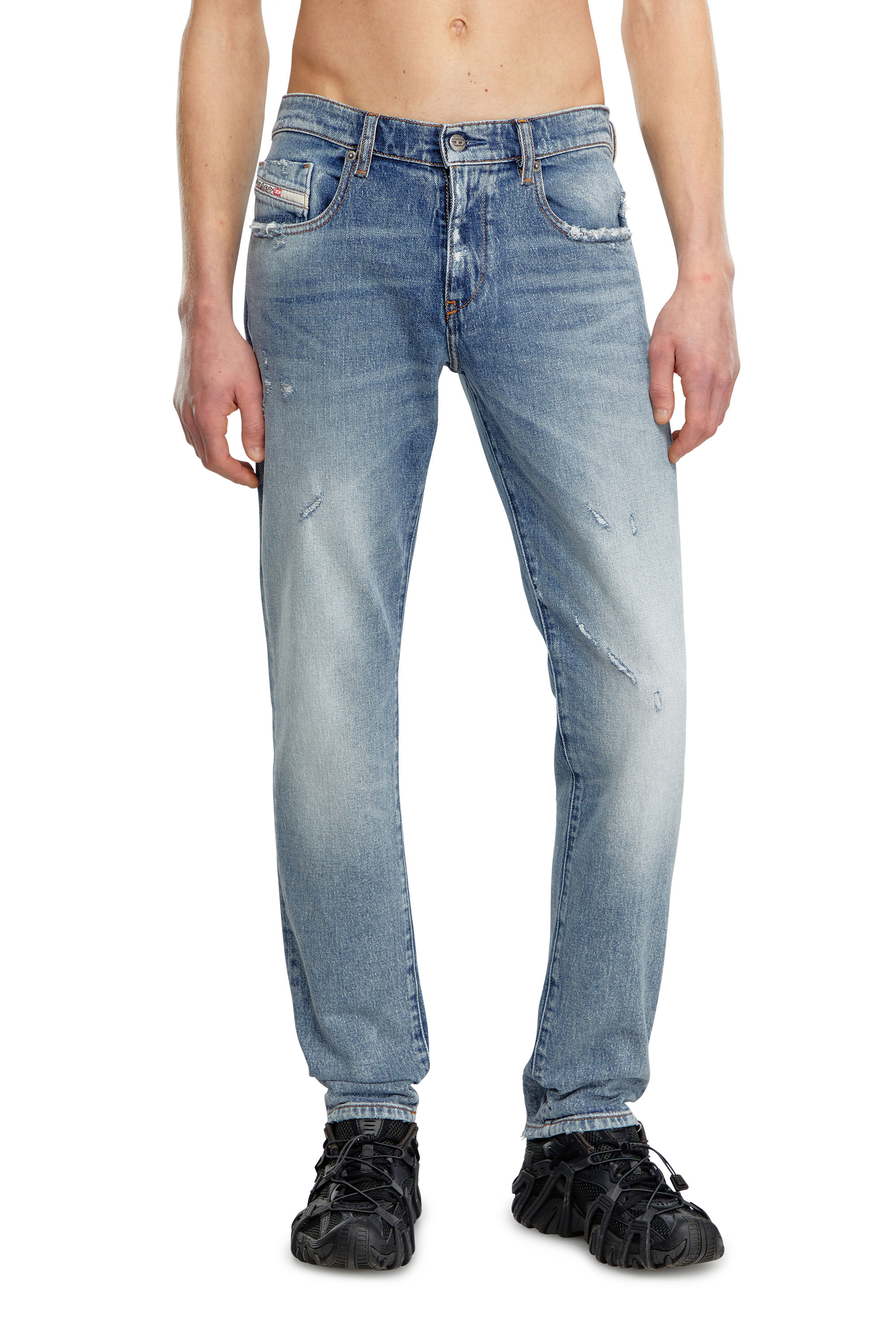 Diesel - Slim Jeans 2019 D-Strukt 09J57, Bleu moyen - Image 2