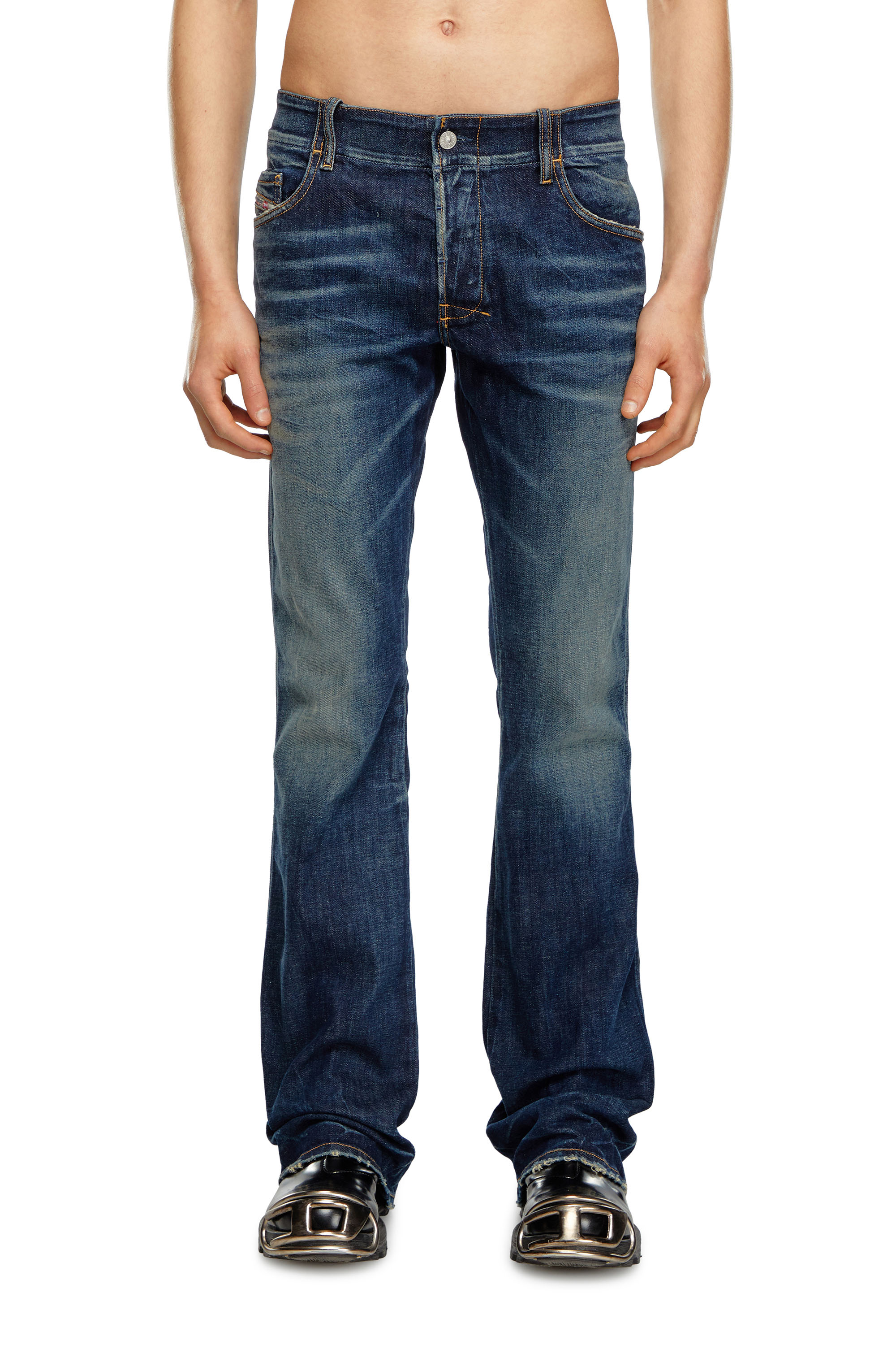 Diesel - Bootcut Jeans D-Backler 09H79, Bleu Foncé - Image 1