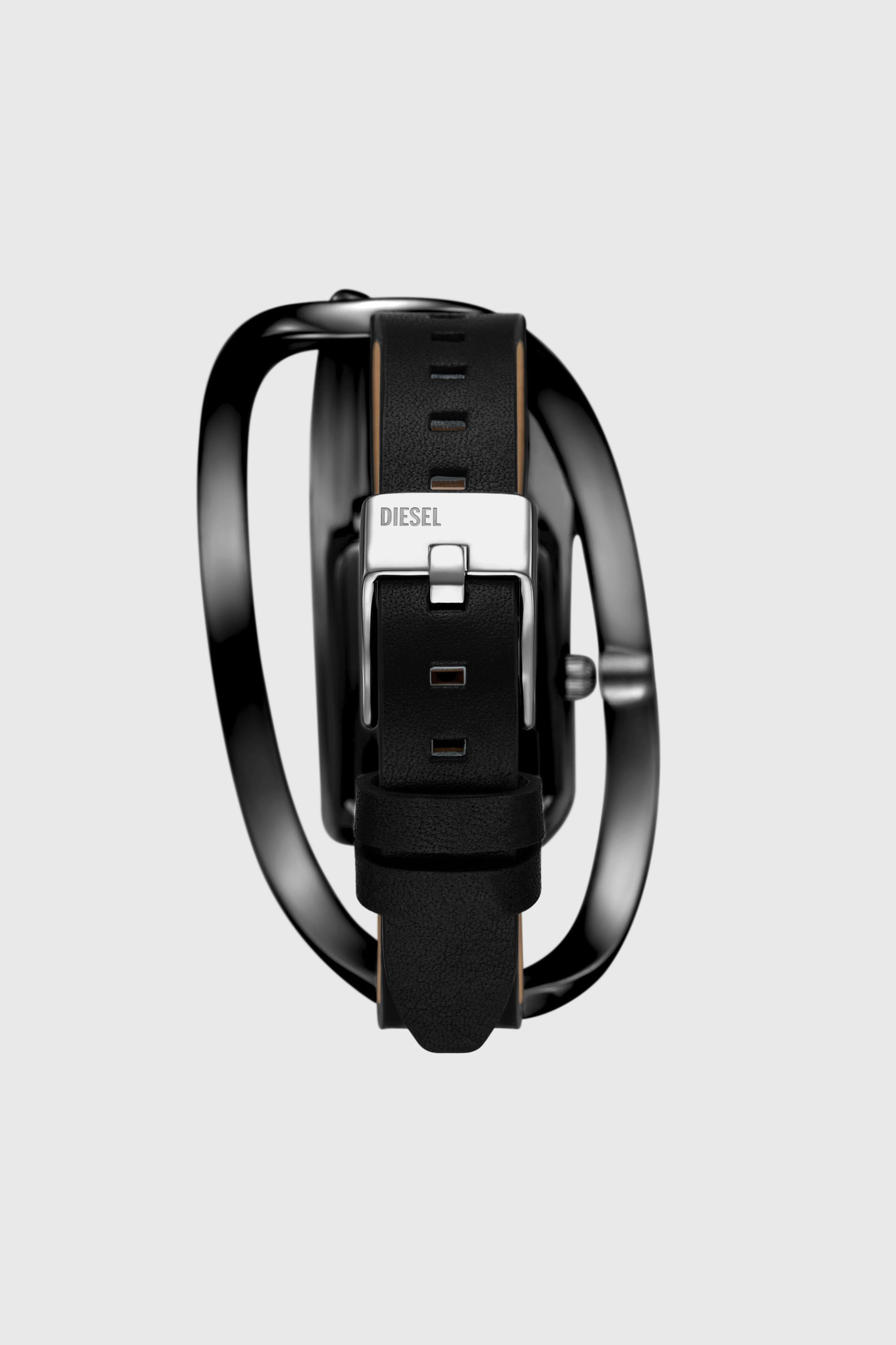 Diesel - DZ5629 WATCH, Montre Wrap-D en cuir noir Femme in Noir - 2