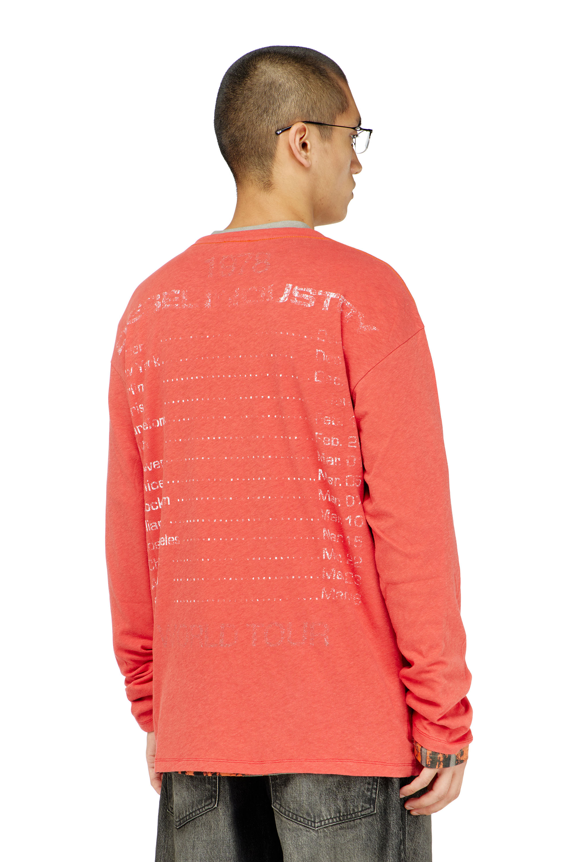 Diesel - T-GERI-LS, T-shirt &agrave; manches longues avec graphismes concert Homme in ToBeDefined - 4