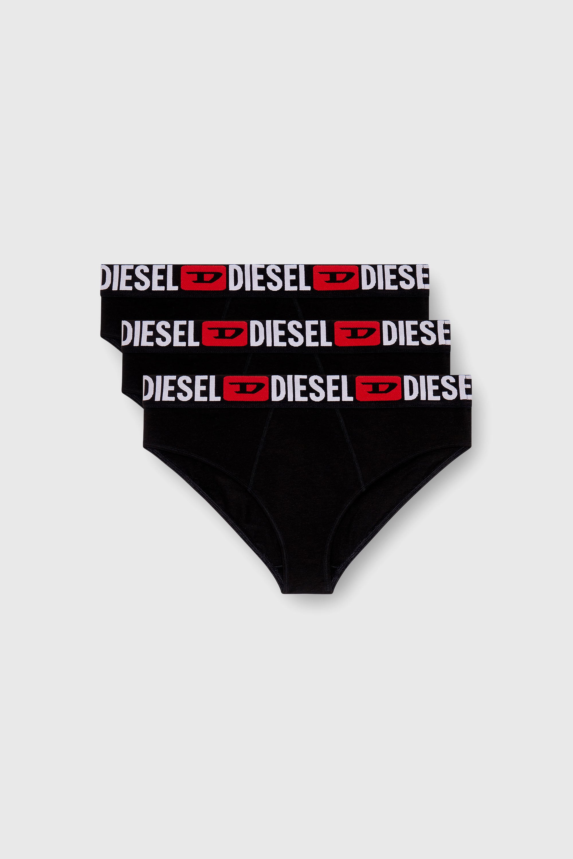 Diesel - UFPN-BLANCA-R-THREEPACK, Lot de trois culottes taille haute c&ocirc;tel&eacute;es Femme in Noir - 1