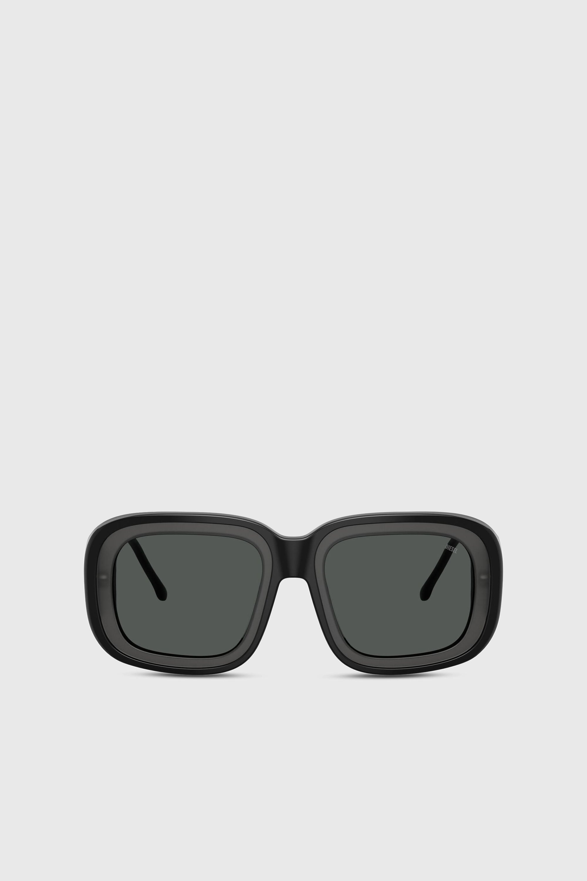 Diesel - 0DL2015U, Lunettes de soleil carr&eacute;es Mixte in Noir - 1